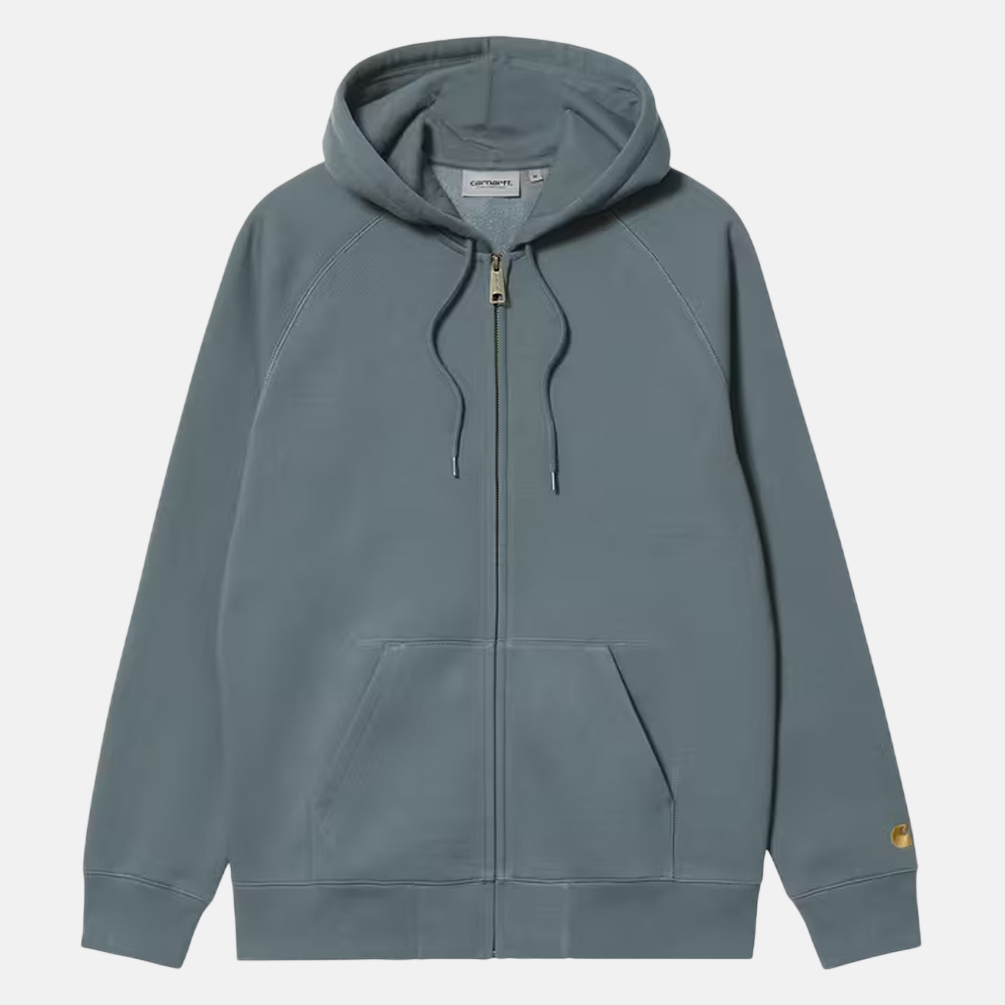Carhartt WIP Hooded Chase Jacket Cozy Blue Gold - SPR1283-M - northern threads uk