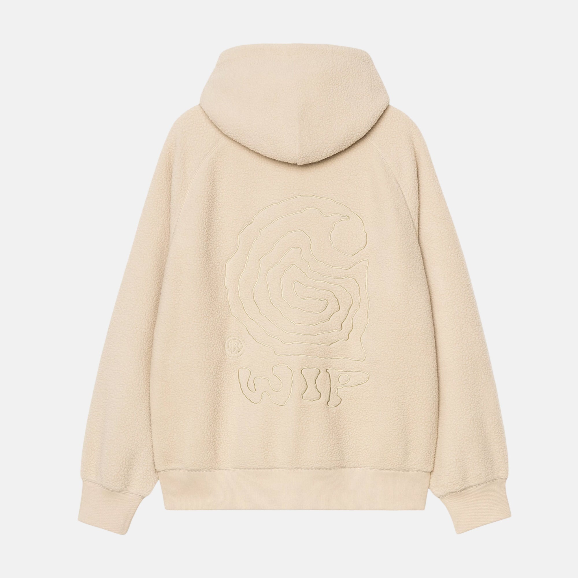 Carhartt WIP Hooded Helix Sweatshirt Fleur De Sel Wall - SPR831-S - northern threads uk