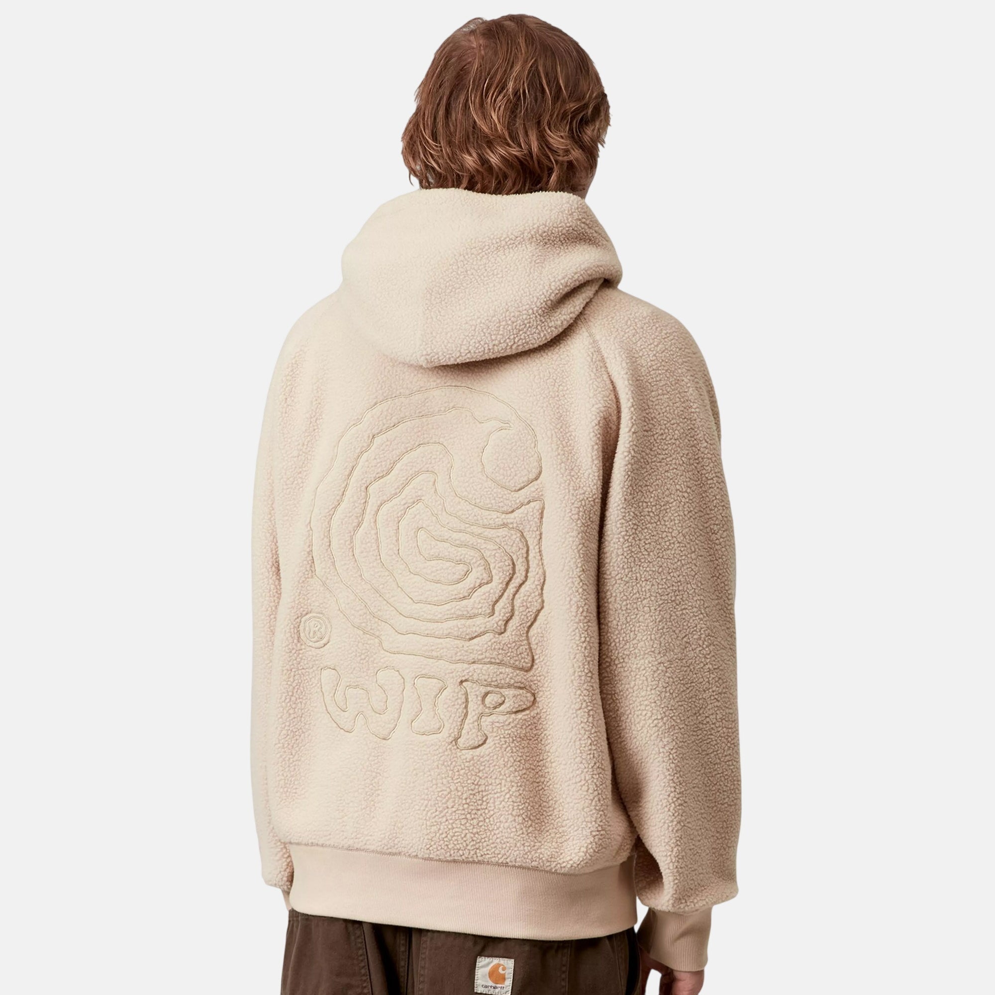 Carhartt WIP Hooded Helix Sweatshirt Fleur De Sel Wall - SPR831-S - northern threads uk