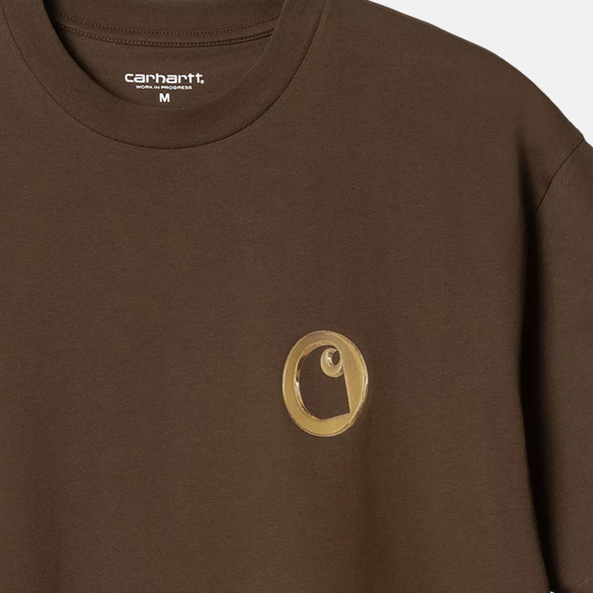 Carhartt WIP Linked Charms T-Shirt Liberica Gold - SS25037-S - northern threads uk