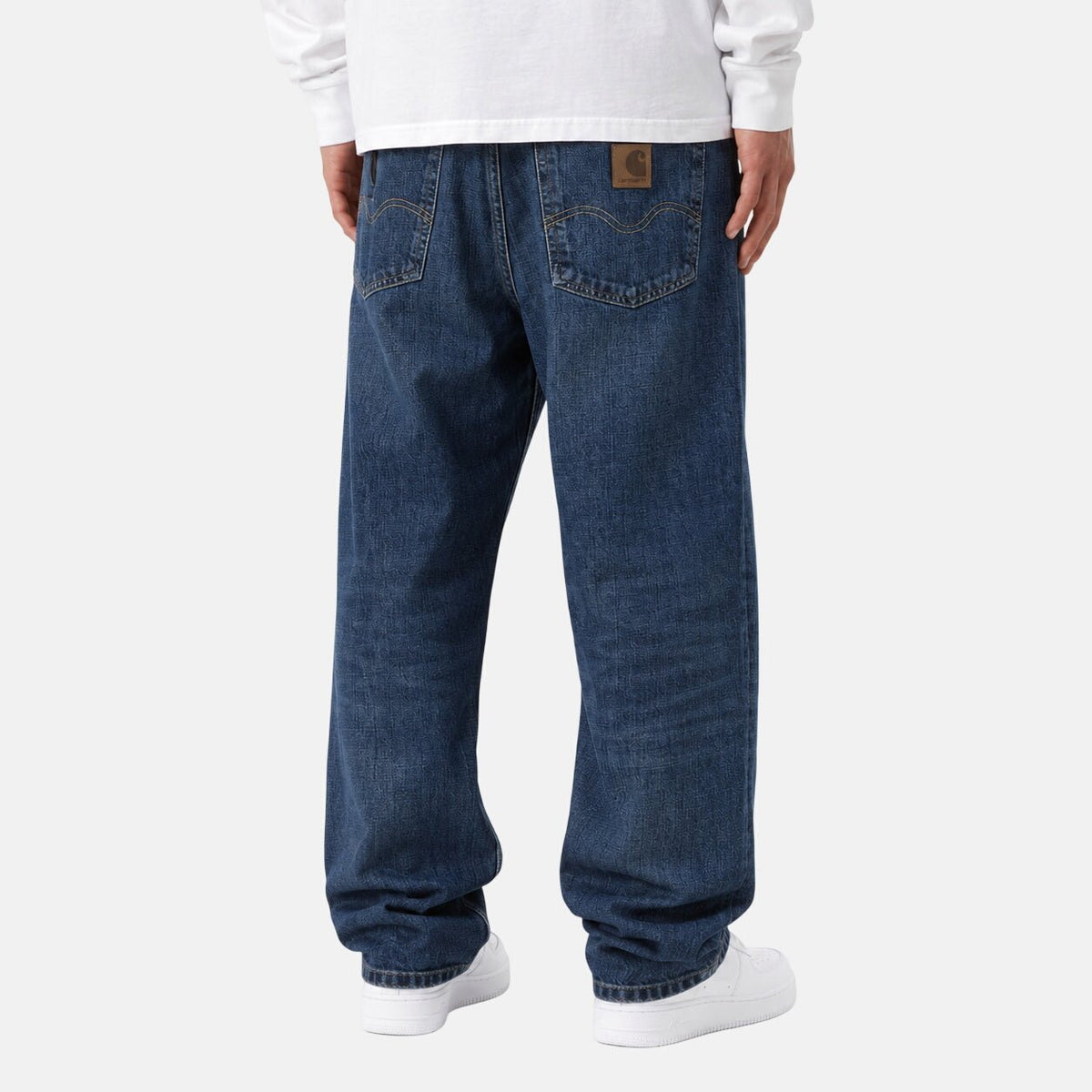 Carhartt WIP Marlow Pant Edgewood Blue Denim Dark Used Wash | Northern Threads Designer Menswear