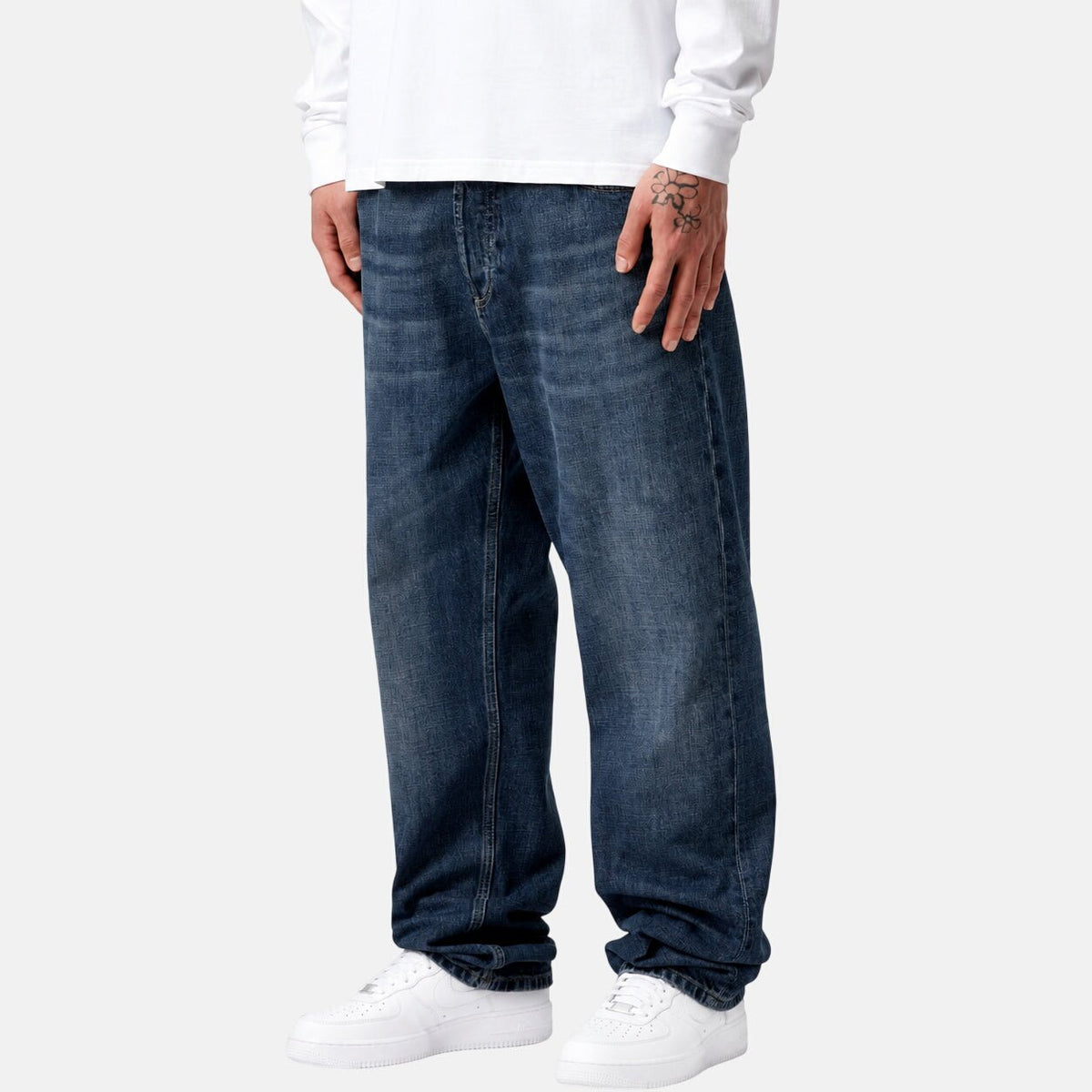 Carhartt WIP Marlow Pant Edgewood Blue Denim Dark Used Wash | Northern Threads Designer Menswear