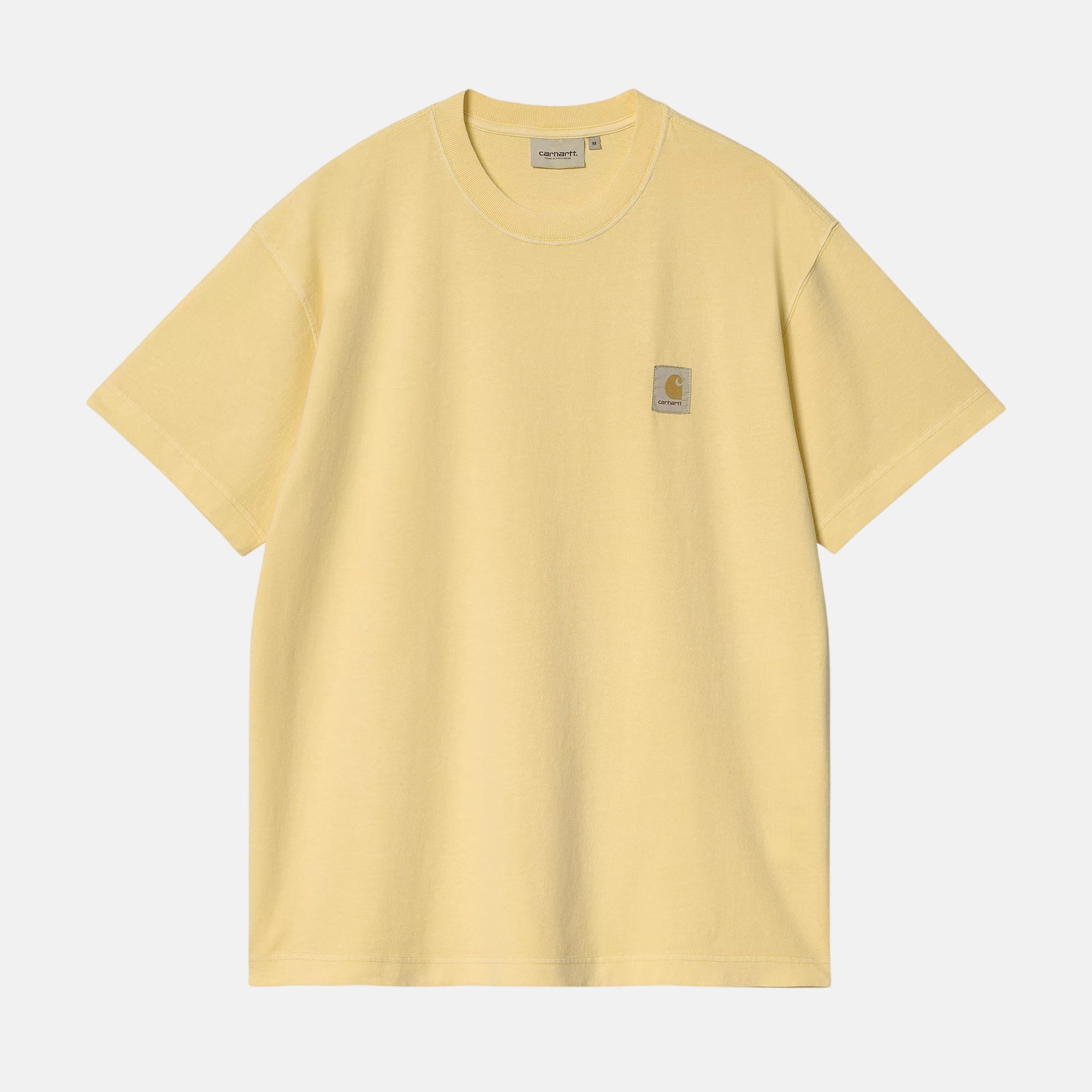 Carhartt WIP Nelson T-Shirt Air Yellow Garment Dyed - SPR370-S - northern threads uk