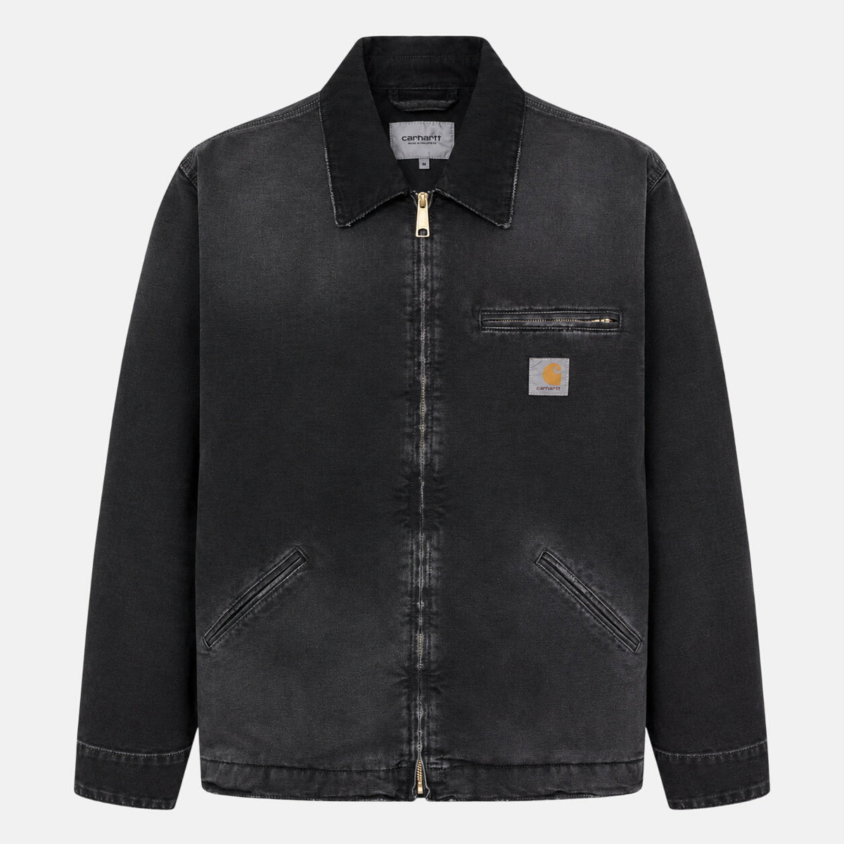 Carhartt WIP OG Detroit Jacket Black/Black/Destroy Wash | Northern Threads Designer Menswear
