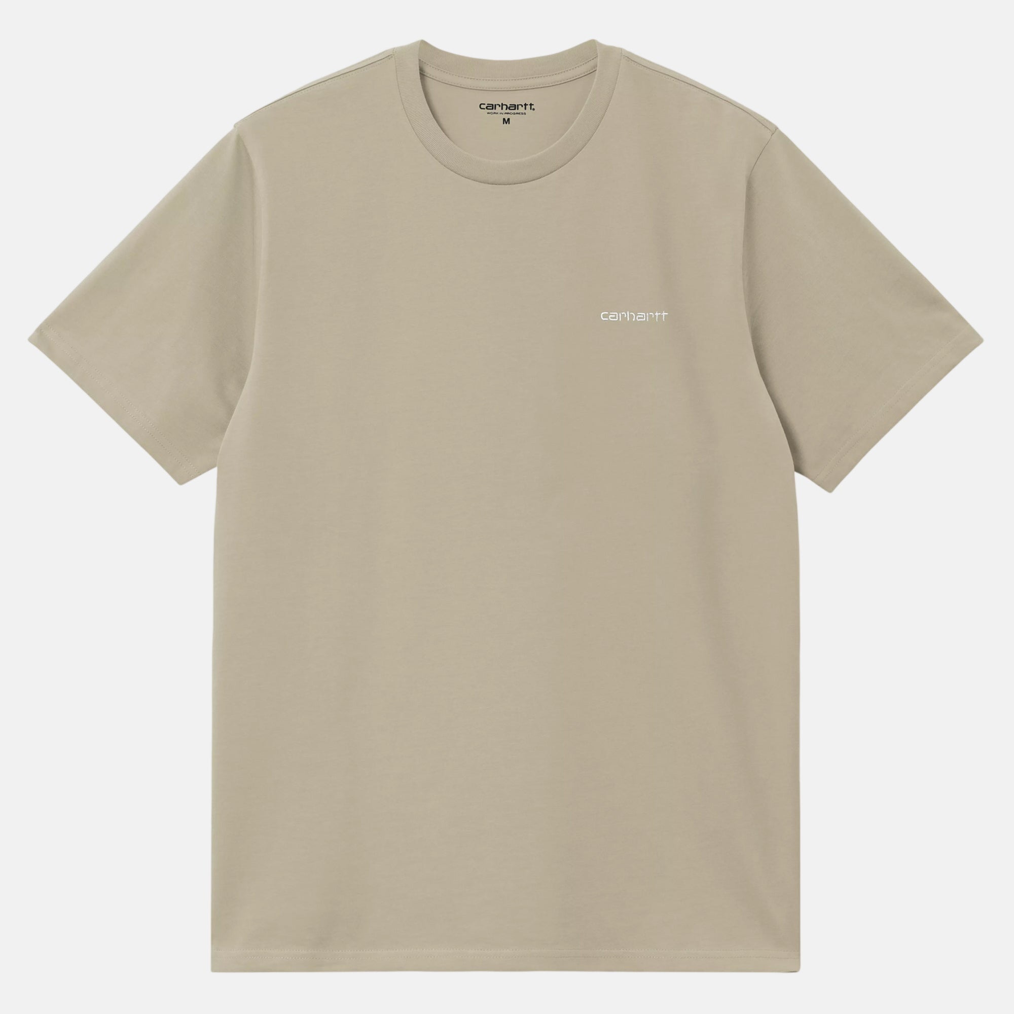 Carhartt WIP Script Embroidery T-Shirt Barchan White - SPR1291-M - northern threads uk