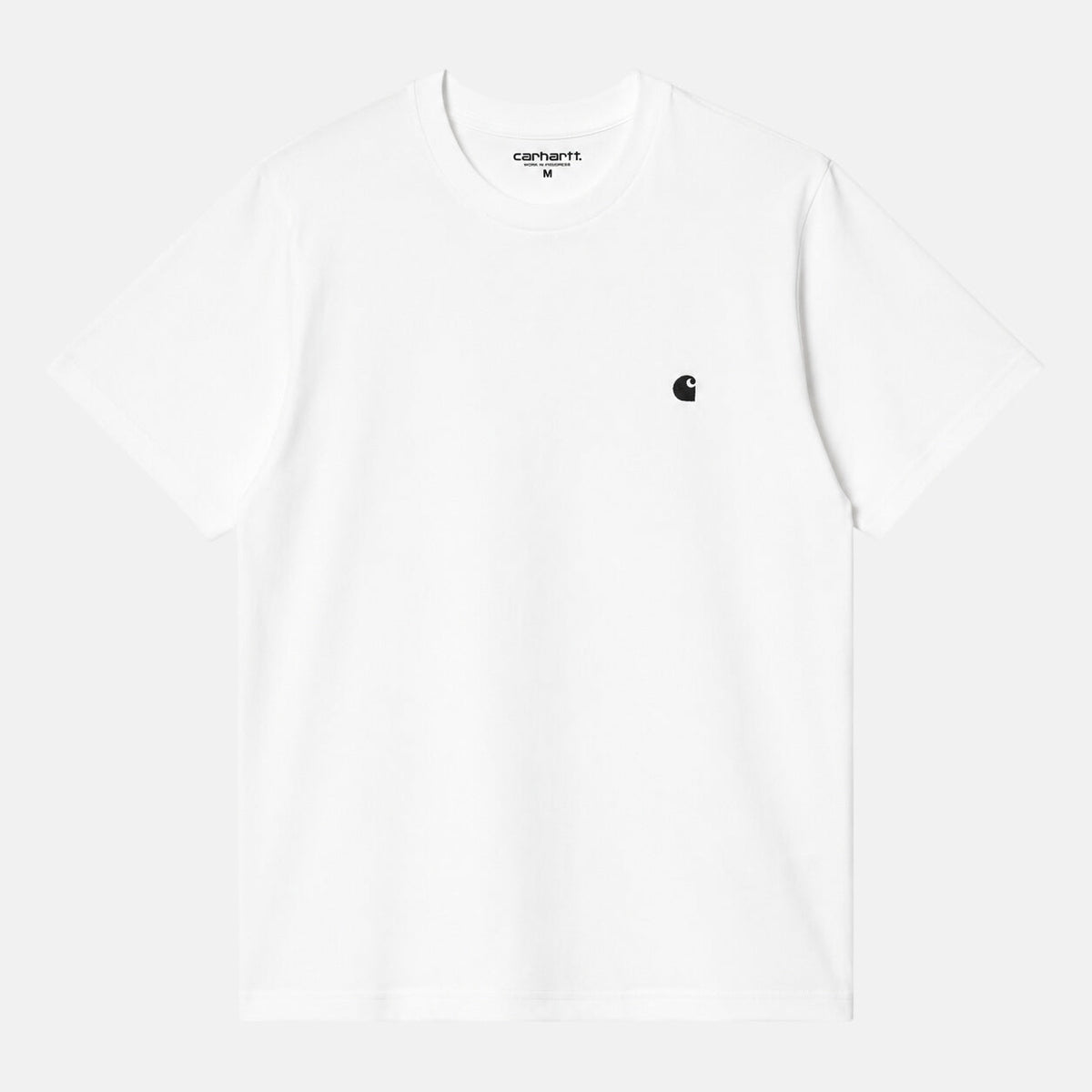 Carhartt WIP S/S Madison T-Shirt White/Black | Northern Threads Designer Menswear