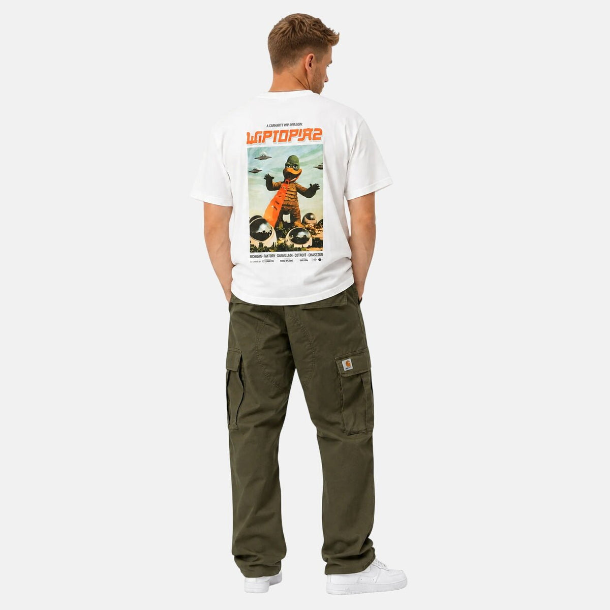 Carhartt WIP S/S Wiptopia II T-Shirt White | Northern Threads Designer Menswear