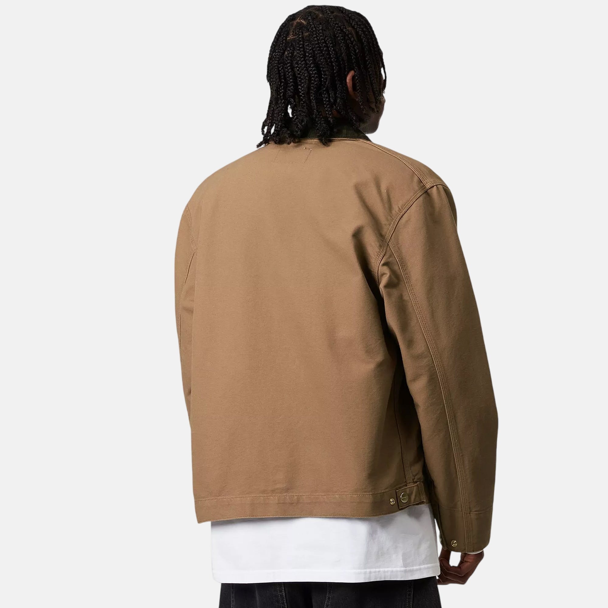 Carhartt WIP Summer Detroit Jacket Hamilton Brown Tobacco Rinsed - SPR375-S - northern threads uk