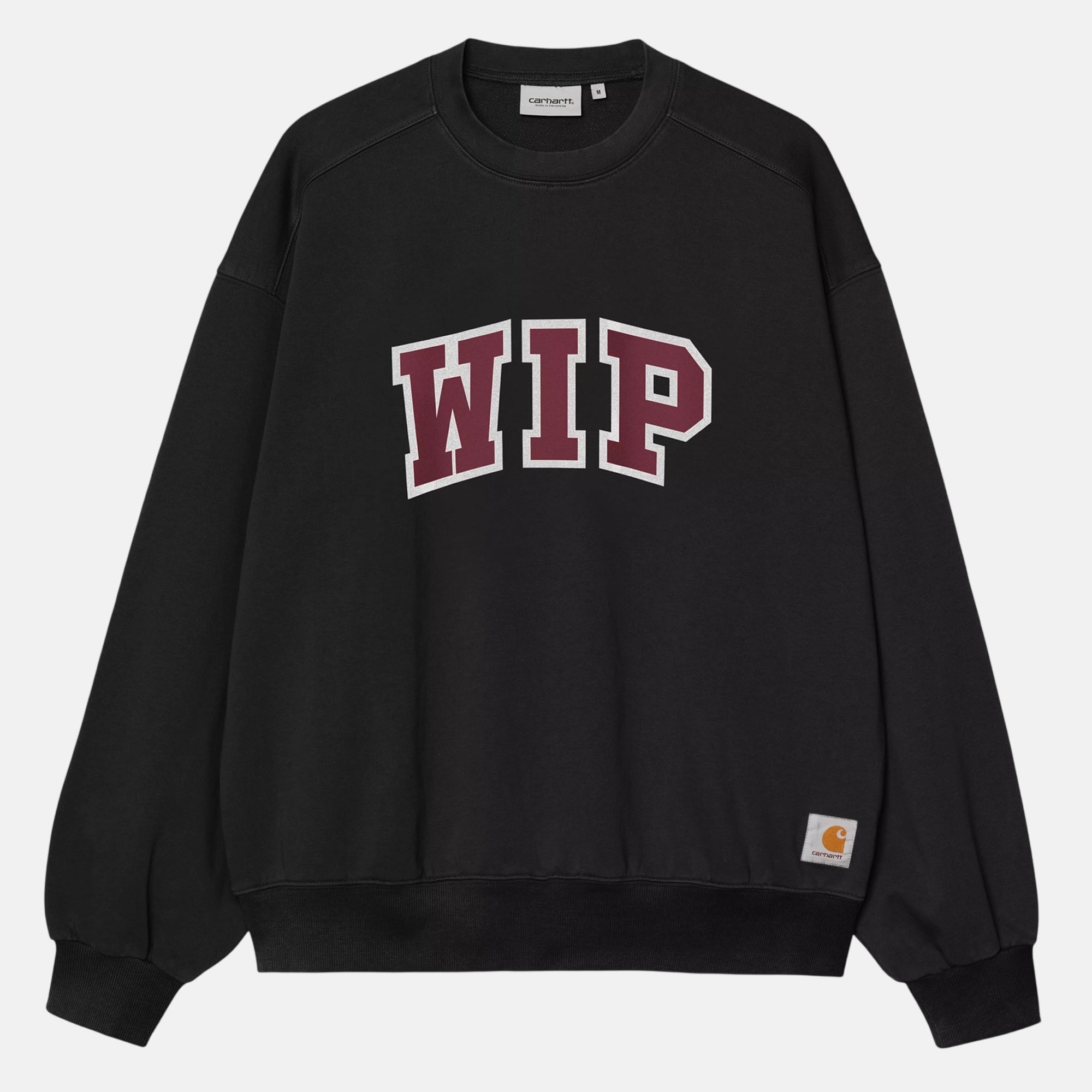 Carhartt WIP WIP III Sweatshirt Black Heavy Stone Wash - SPR1287-M - northern threads uk