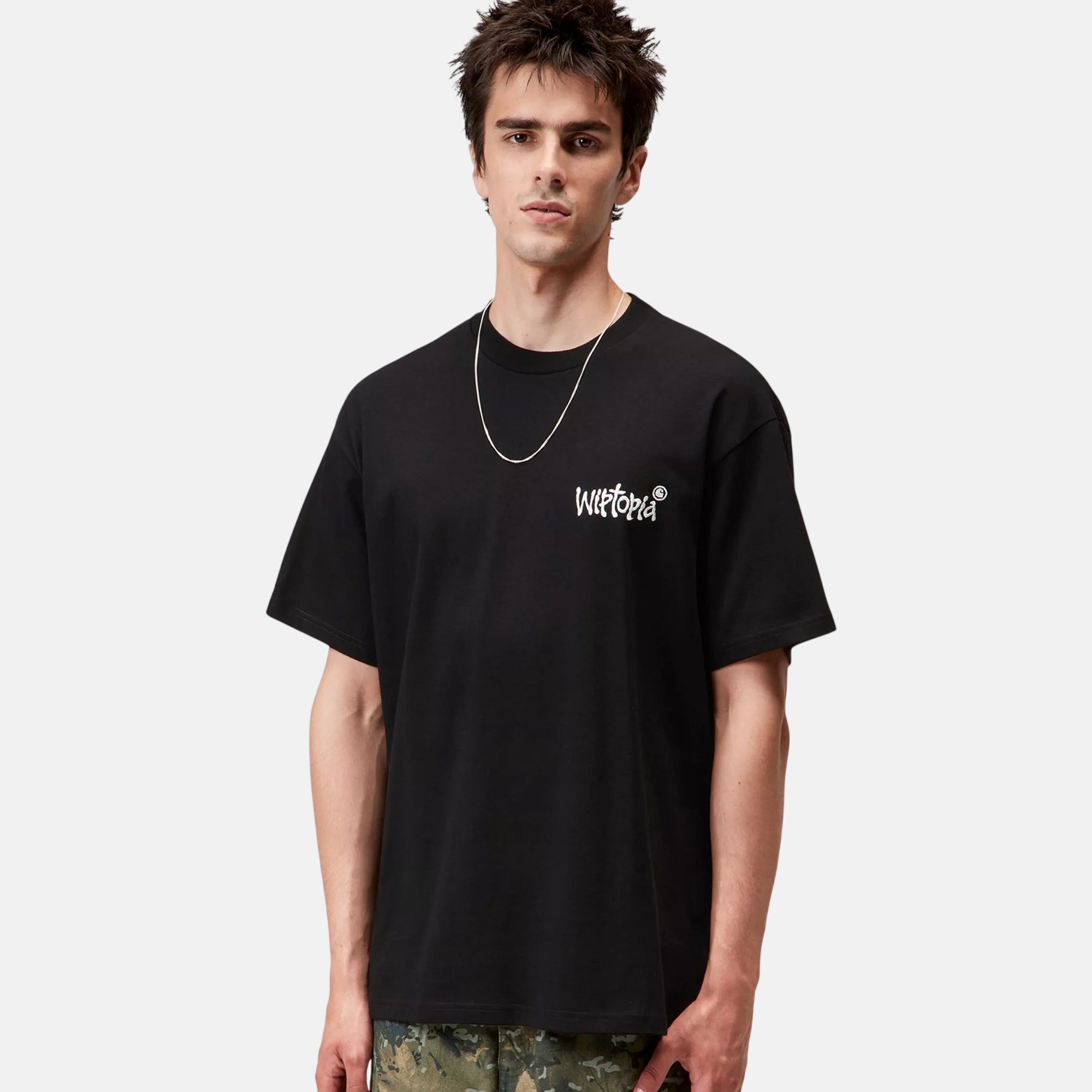 Carhartt WIP Wiptopia Script T-Shirt Black Wax - SPR573-M - northern threads uk