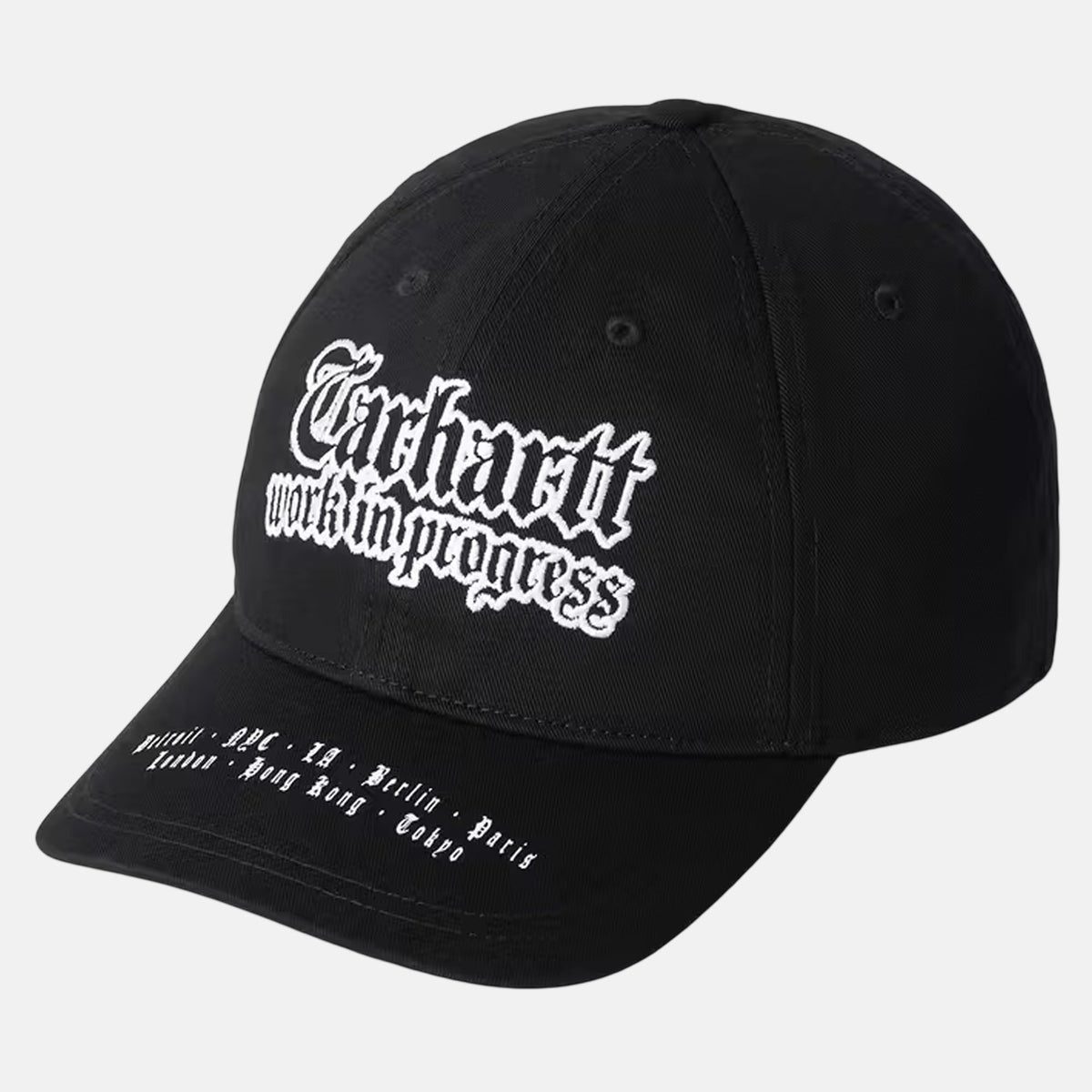 Carhartt WIP World Tour Cap Black/White | Northern Threads Designer Menswear