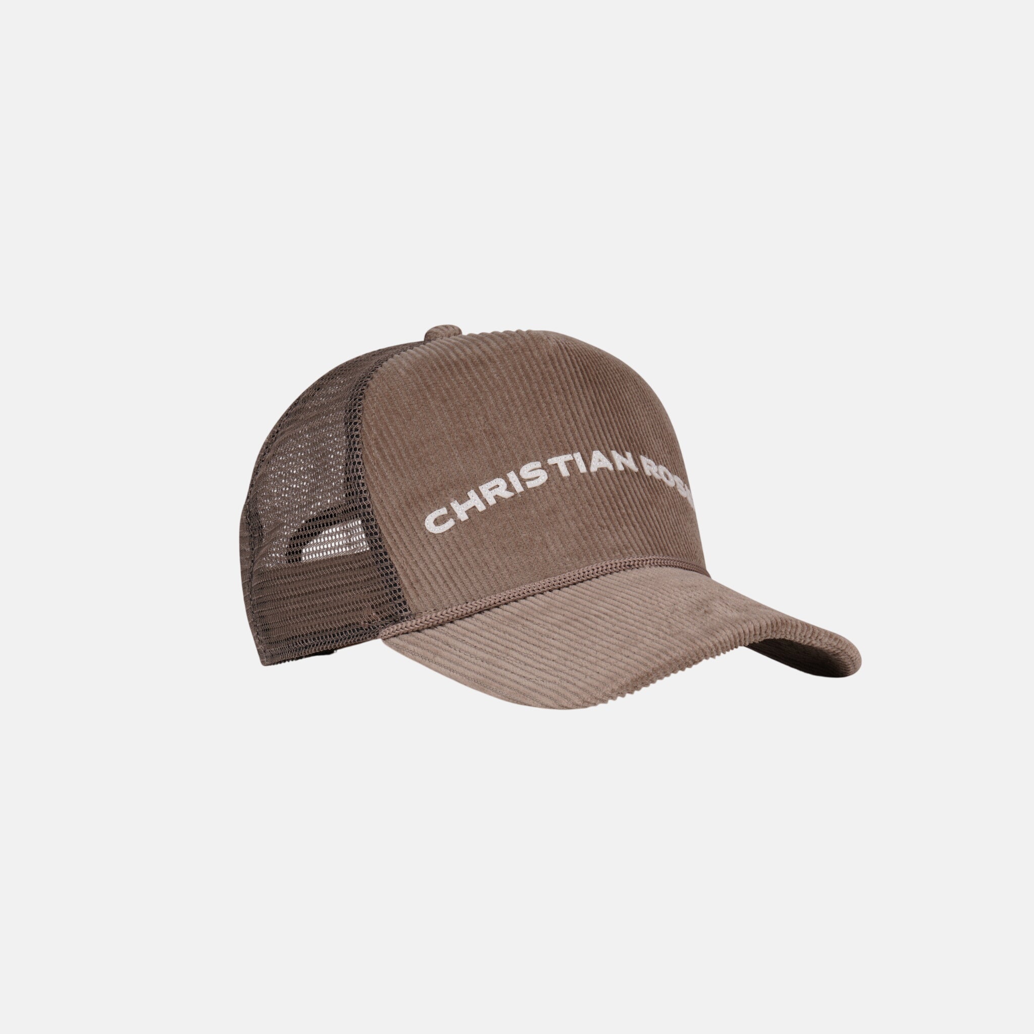 Christian Rose Corduroy Trucker Cap Nude - northern threads