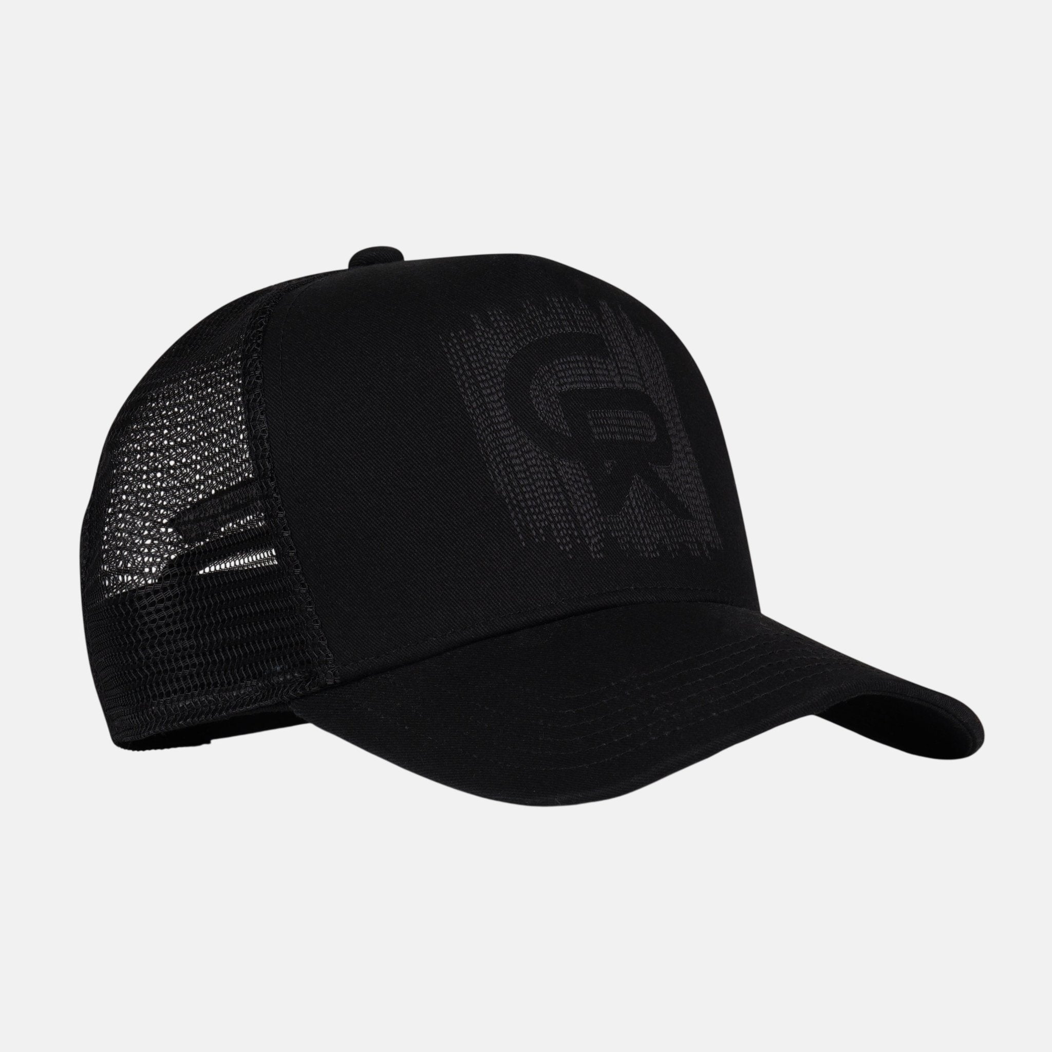 Christian Rose CR Chainstitch Trucker Cap Black - CR029BB - northern threads uk