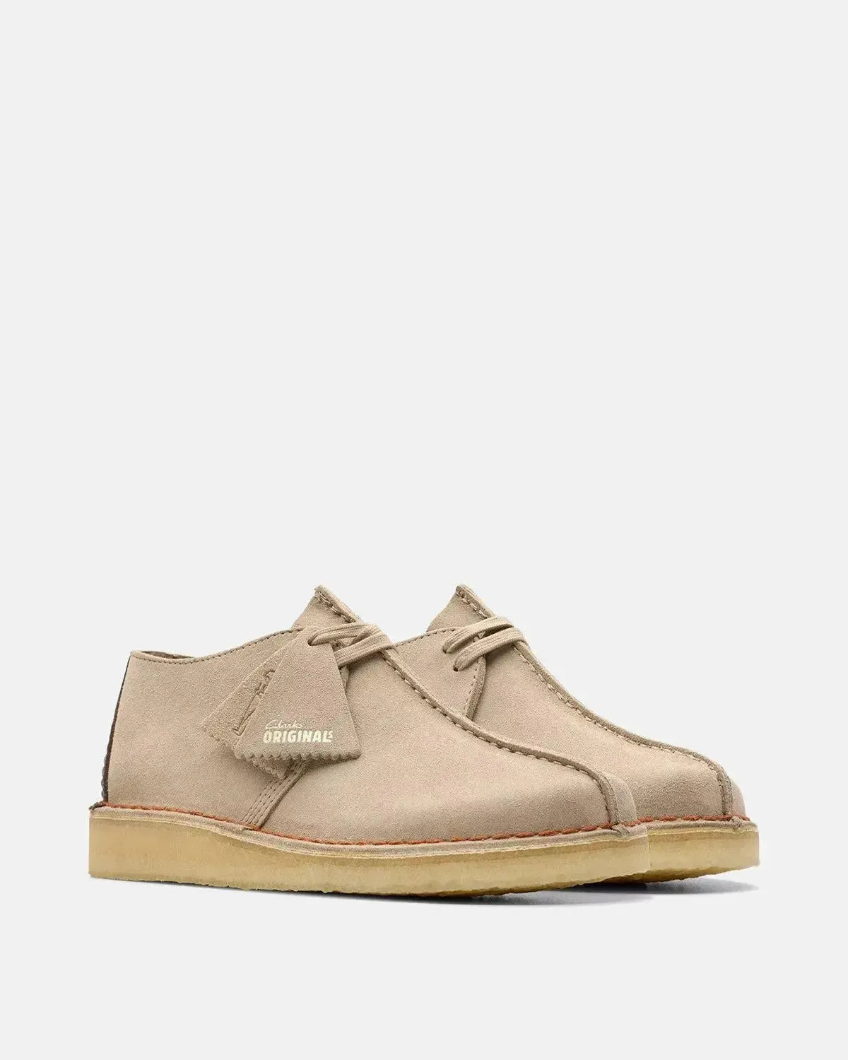 CLARKS ORIGINALS-CLARKS ORIGINALS DESERT TREK SHOES SAND SUEDE-NORTHERN THREADS DESIGNER MENSWEAR