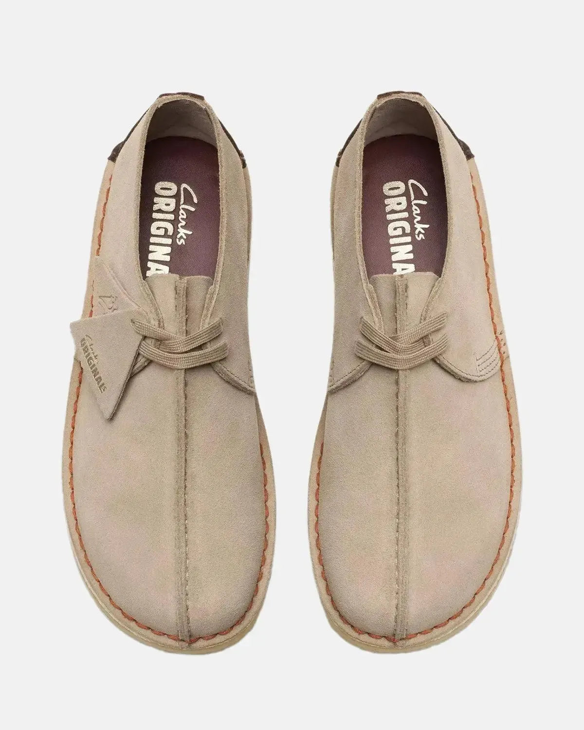 CLARKS ORIGINALS-CLARKS ORIGINALS DESERT TREK SHOES SAND SUEDE-NORTHERN THREADS DESIGNER MENSWEAR