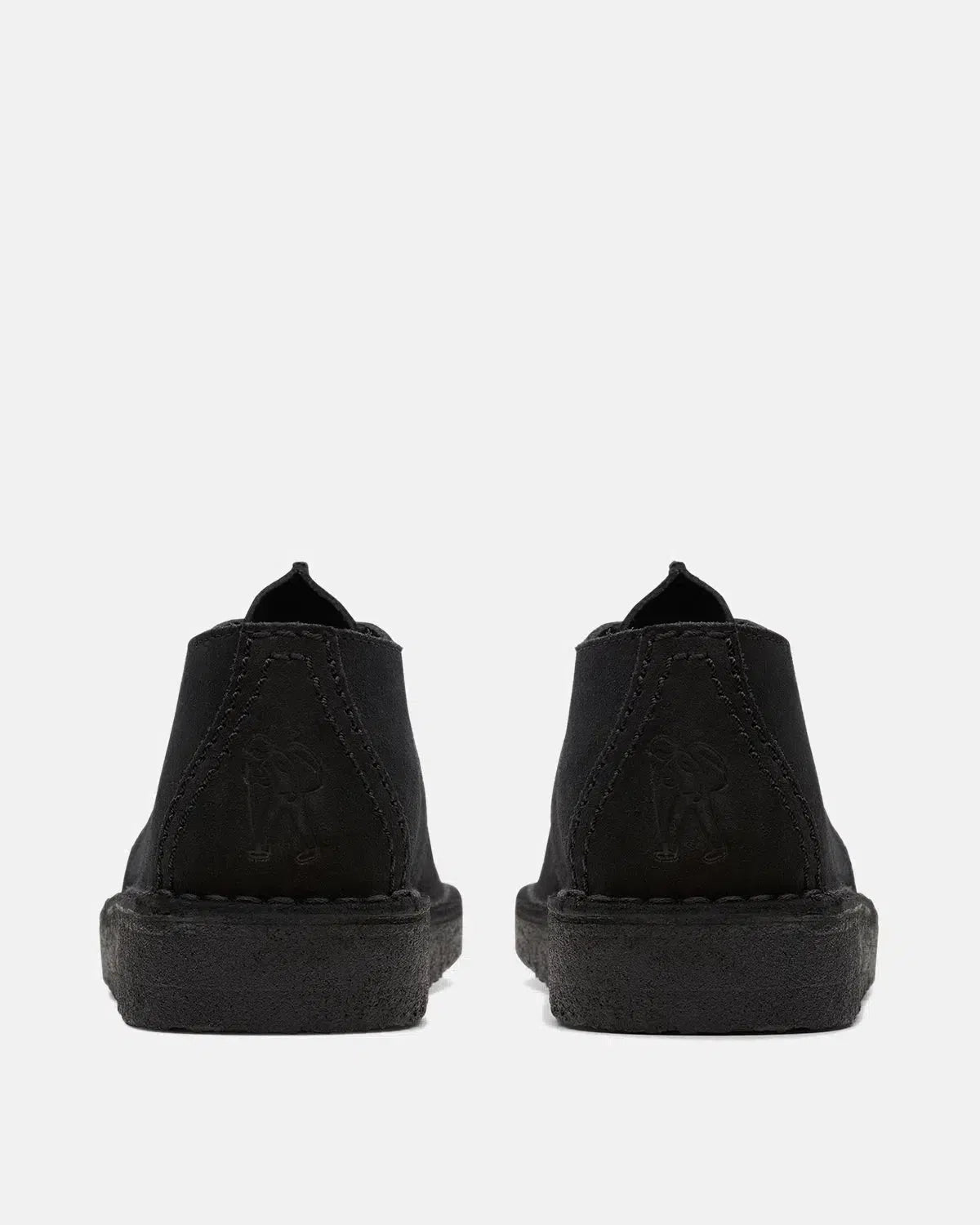 CLARKS ORIGINALS DESERT TREK SHOES BLACK SUEDE - northern threads