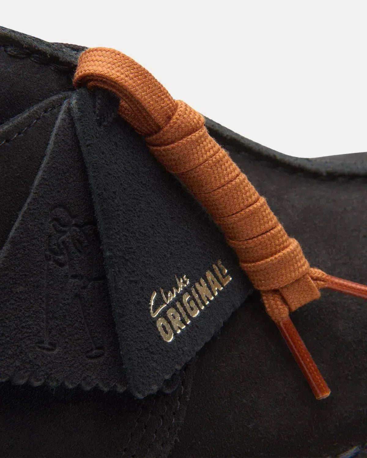 CLARKS ORIGINALS DESERT TREK SHOES BLACK SUEDE - northern threads