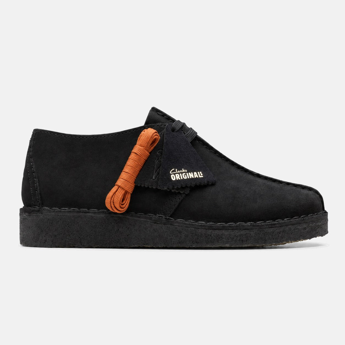 Clarks Originals Desert Trek Shoes Black Suede | Northern Threads Designer Menswear