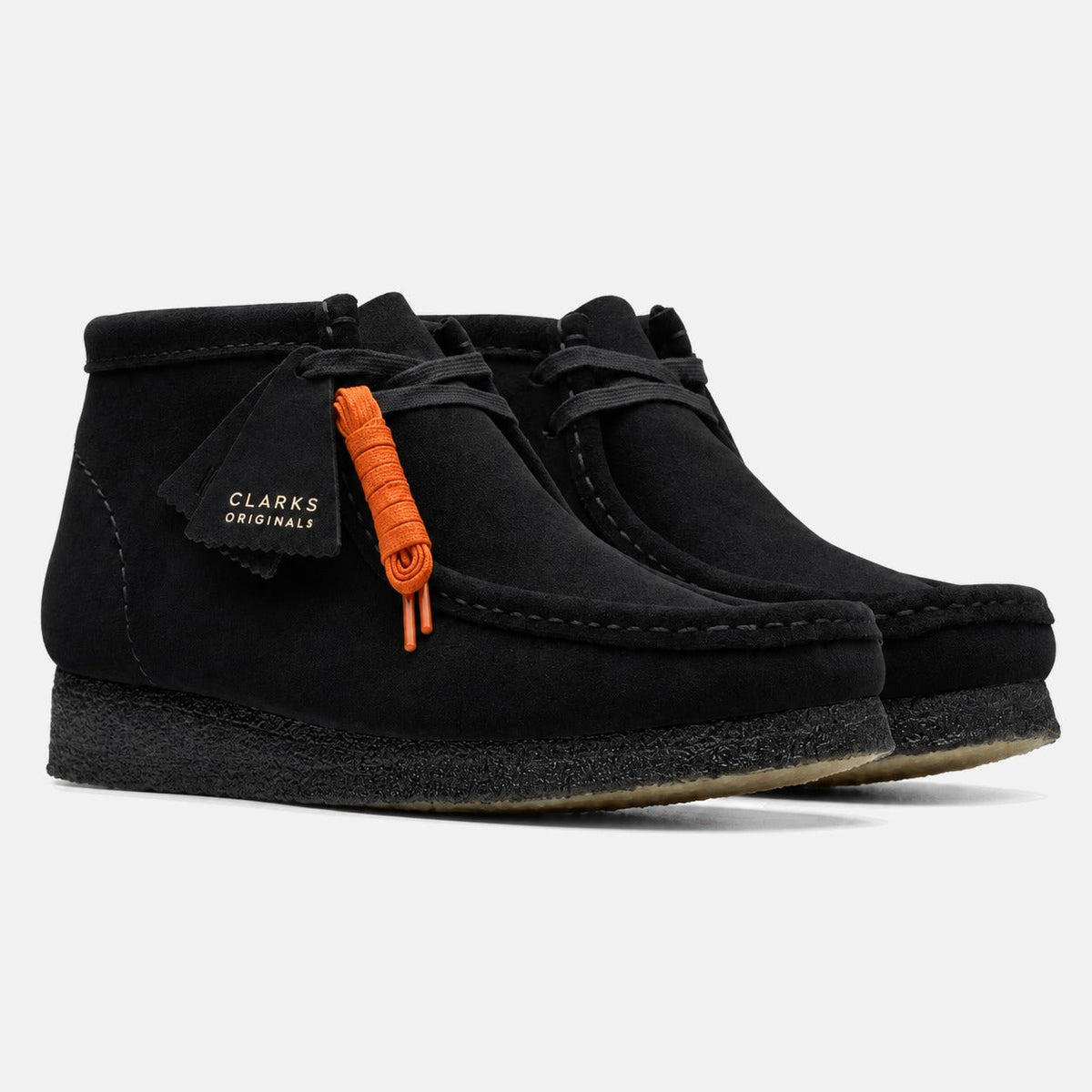 Clarks Originals Wallabee Boots Black Suede | Northern Threads Designer Menswear