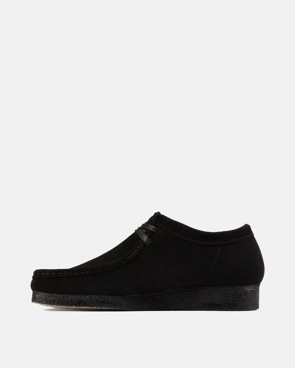 CLARKS ORIGINALS WALLABEE SHOES BLACK SUEDE - northern threads