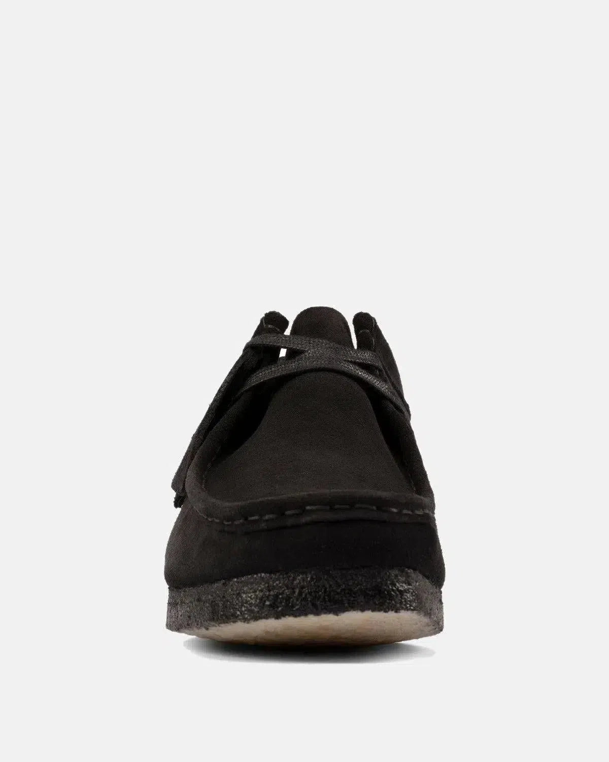 CLARKS ORIGINALS WALLABEE SHOES BLACK SUEDE - northern threads