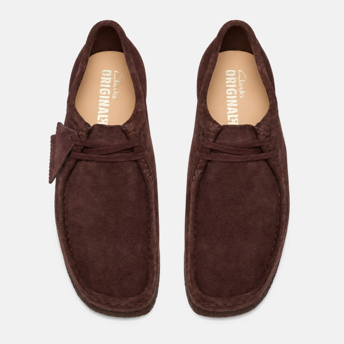 Clarks Originals Wallabee Shoes Chocolate Suede | Northern Threads Designer Menswear