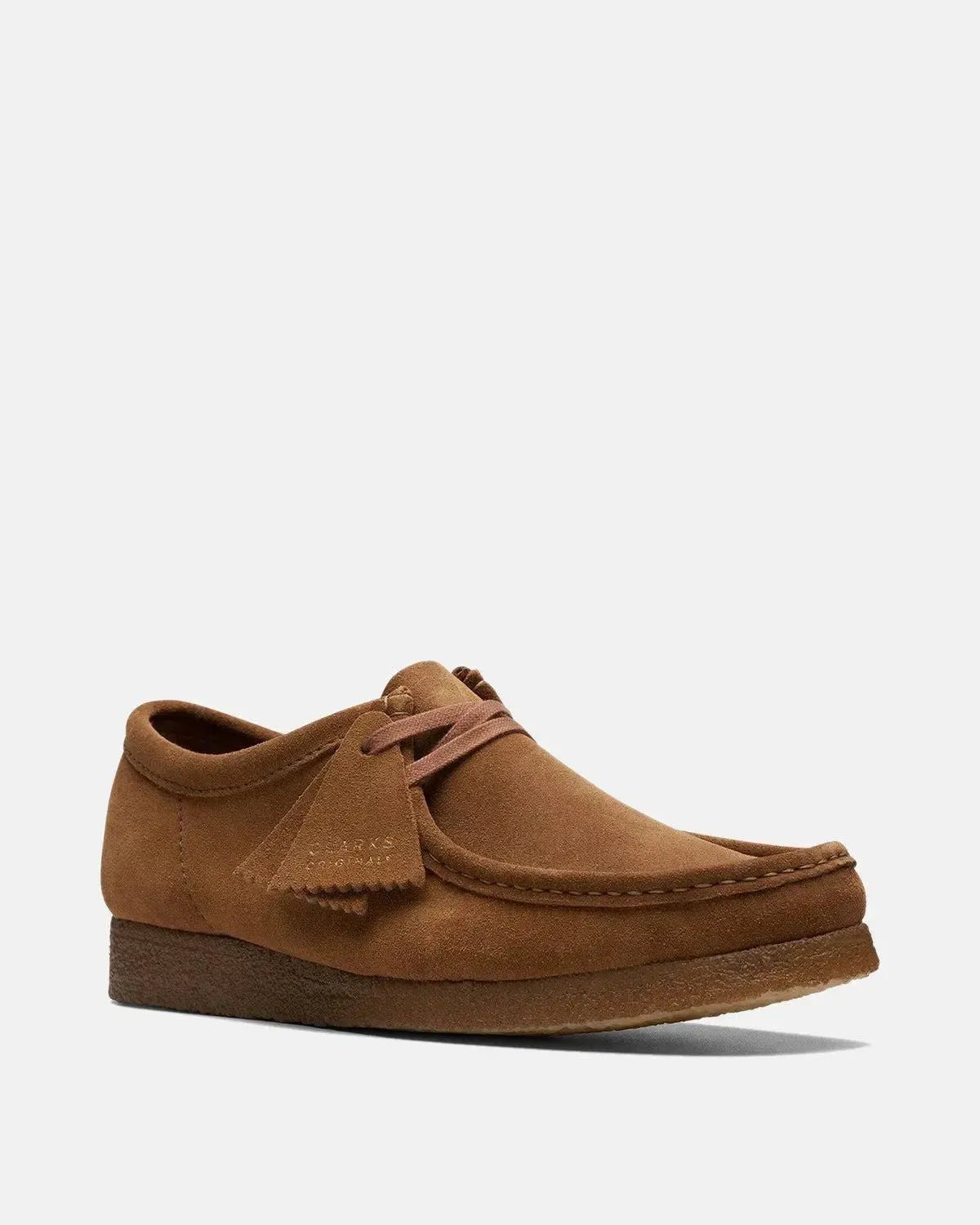CLARKS ORIGINALS WALLABEE SHOES COLA SUEDE - northern threads