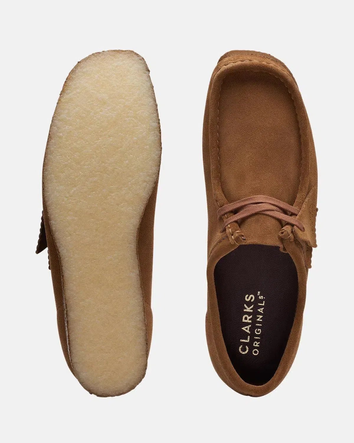 CLARKS ORIGINALS WALLABEE SHOES COLA SUEDE - northern threads