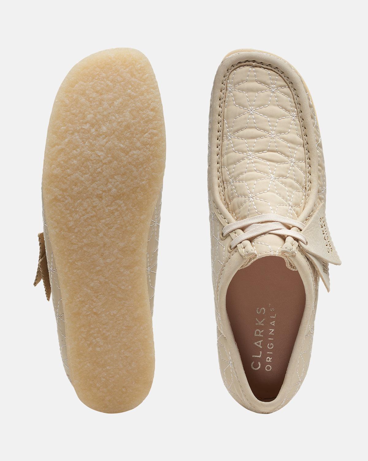 CLARKS ORIGINALS WALLABEE SHOES MAPLE COMBI - CLARKS-26169730-UK8 - northern threads uk