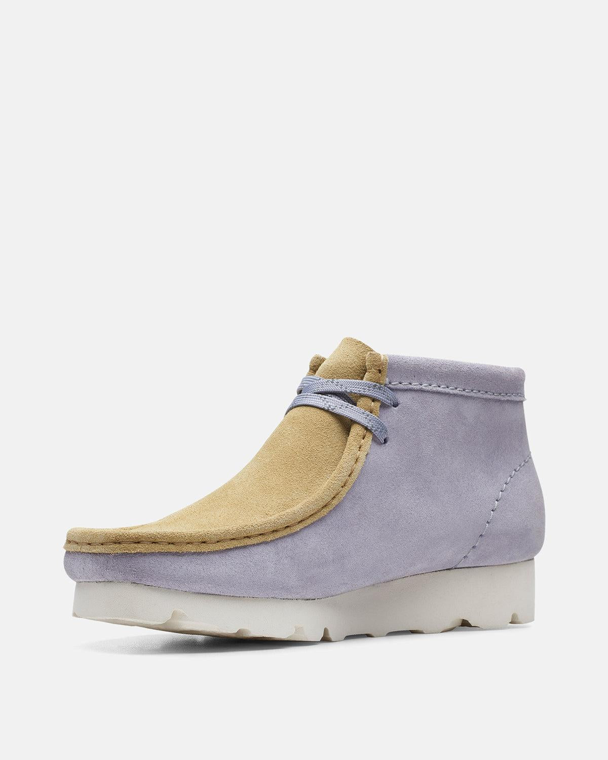 CLARKS ORIGINALS WOMENS WALLABEE GEN BOOTS COOL BLUE - CLARKS-26150812-UK3 - northern threads uk