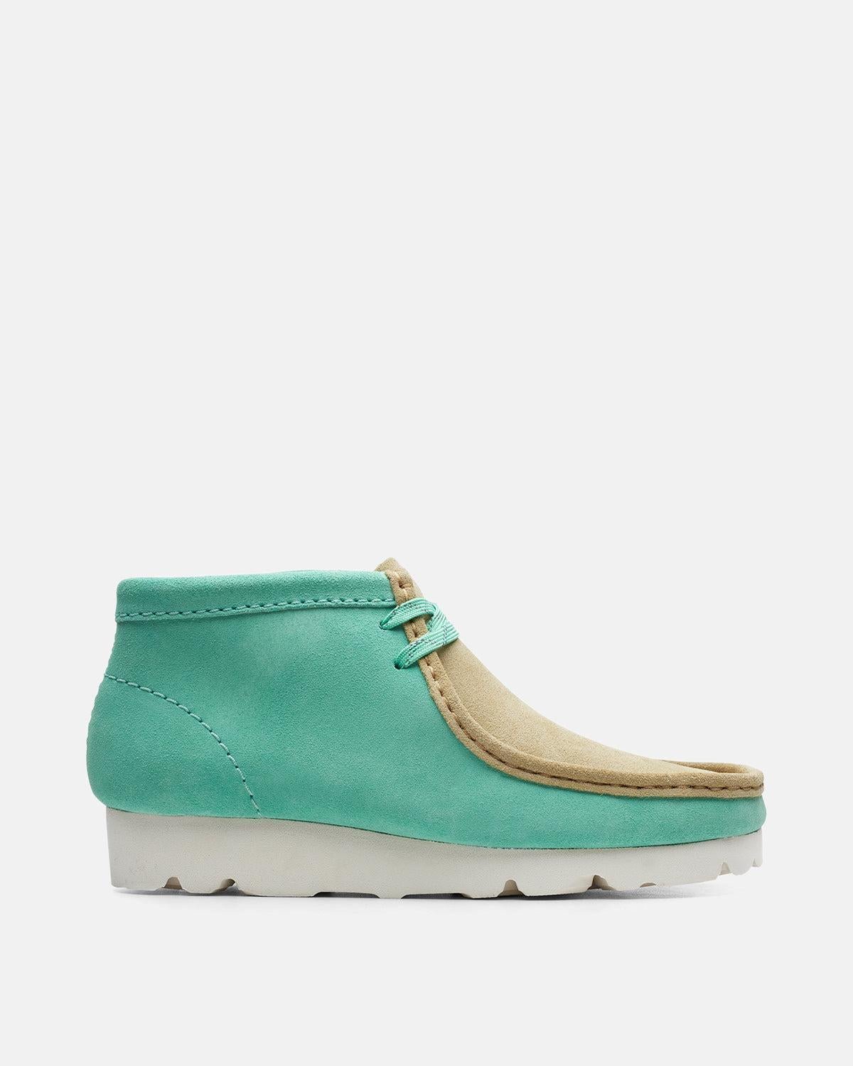 CLARKS ORIGINALS WOMENS WALLABEE GEN BOOTS SPEARMINT - CLARKS-26150814-UK3 - northern threads uk