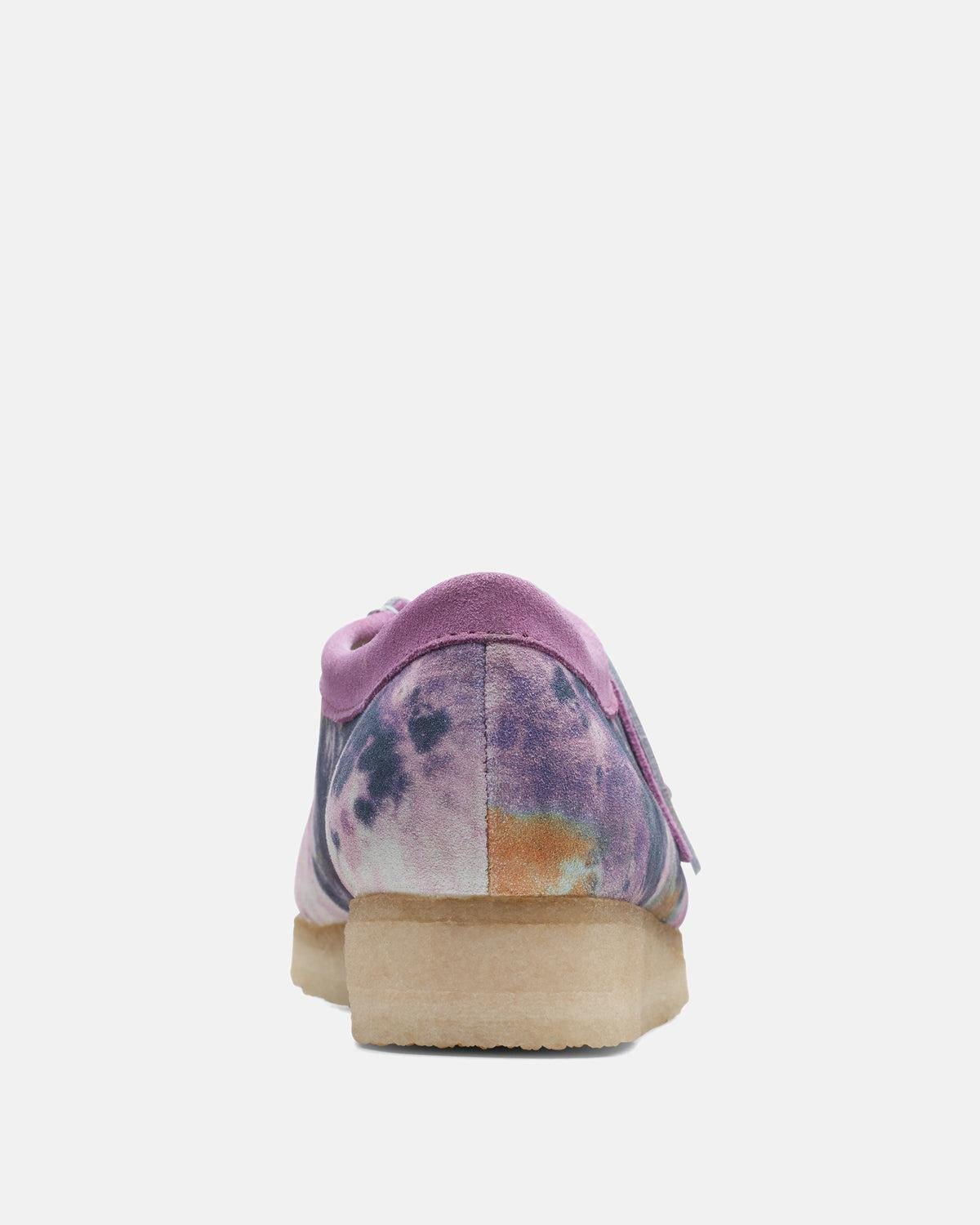 CLARKS ORIGINALS WOMENS WALLABEE SHOES MULTI TIE DYE - CLARKS-26169917-UK3 - northern threads uk