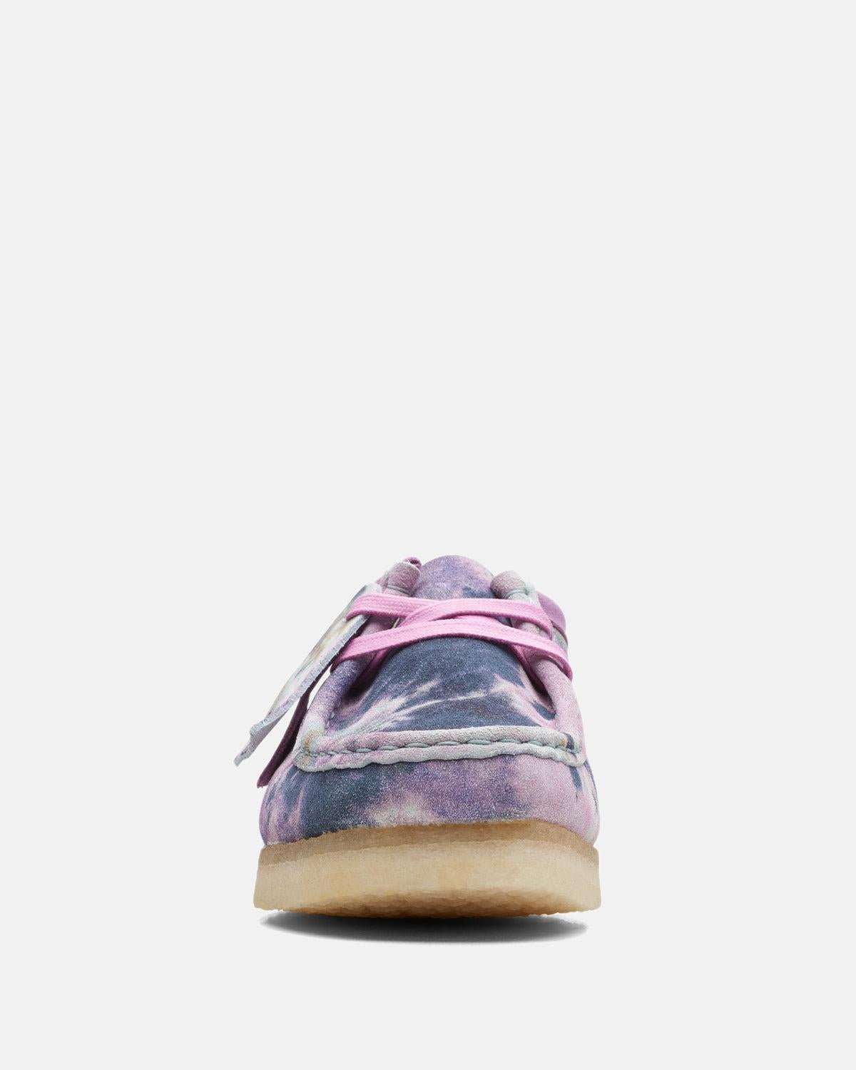 CLARKS ORIGINALS WOMENS WALLABEE SHOES MULTI TIE DYE - CLARKS-26169917-UK3 - northern threads uk