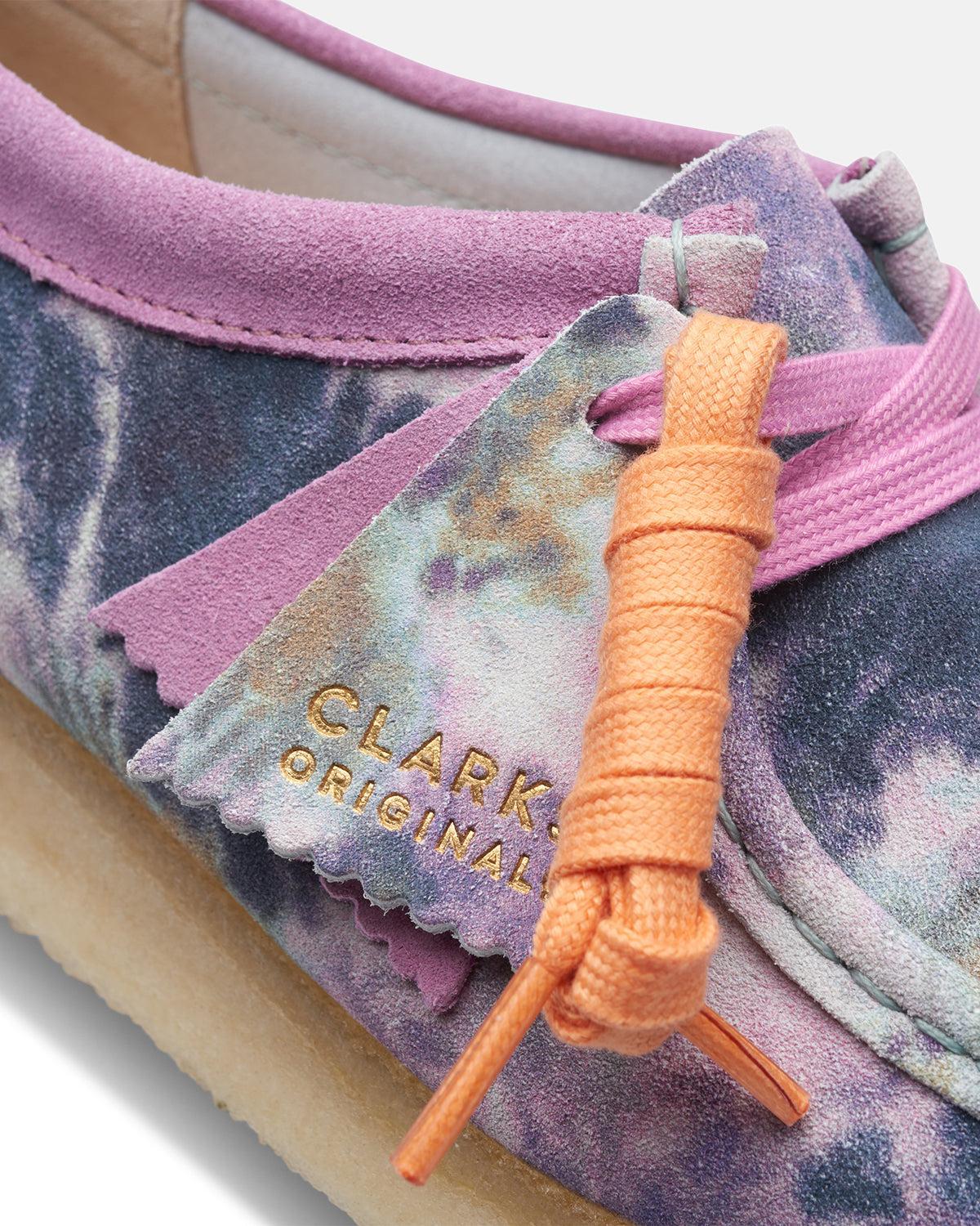 CLARKS ORIGINALS WOMENS WALLABEE SHOES MULTI TIE DYE - CLARKS-26169917-UK3 - northern threads uk
