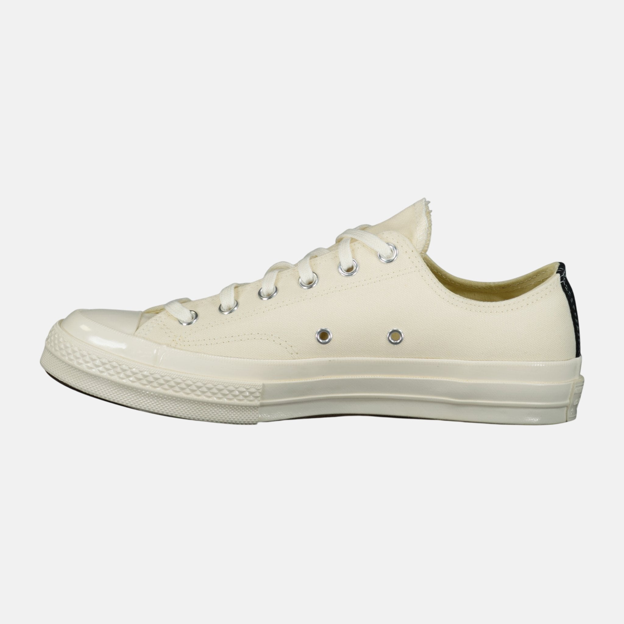 Comme des Garcons Play X Converse Chuck Taylor Low Trainers Beige - D4 - northern threads uk