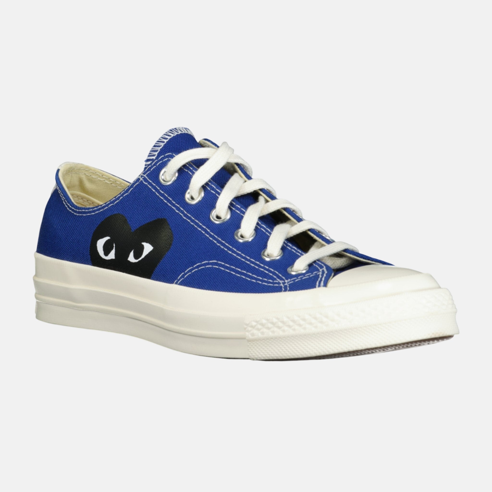 Comme des Garcons Play X Converse Chuck Taylor Low Trainers Blue - D4 - northern threads uk