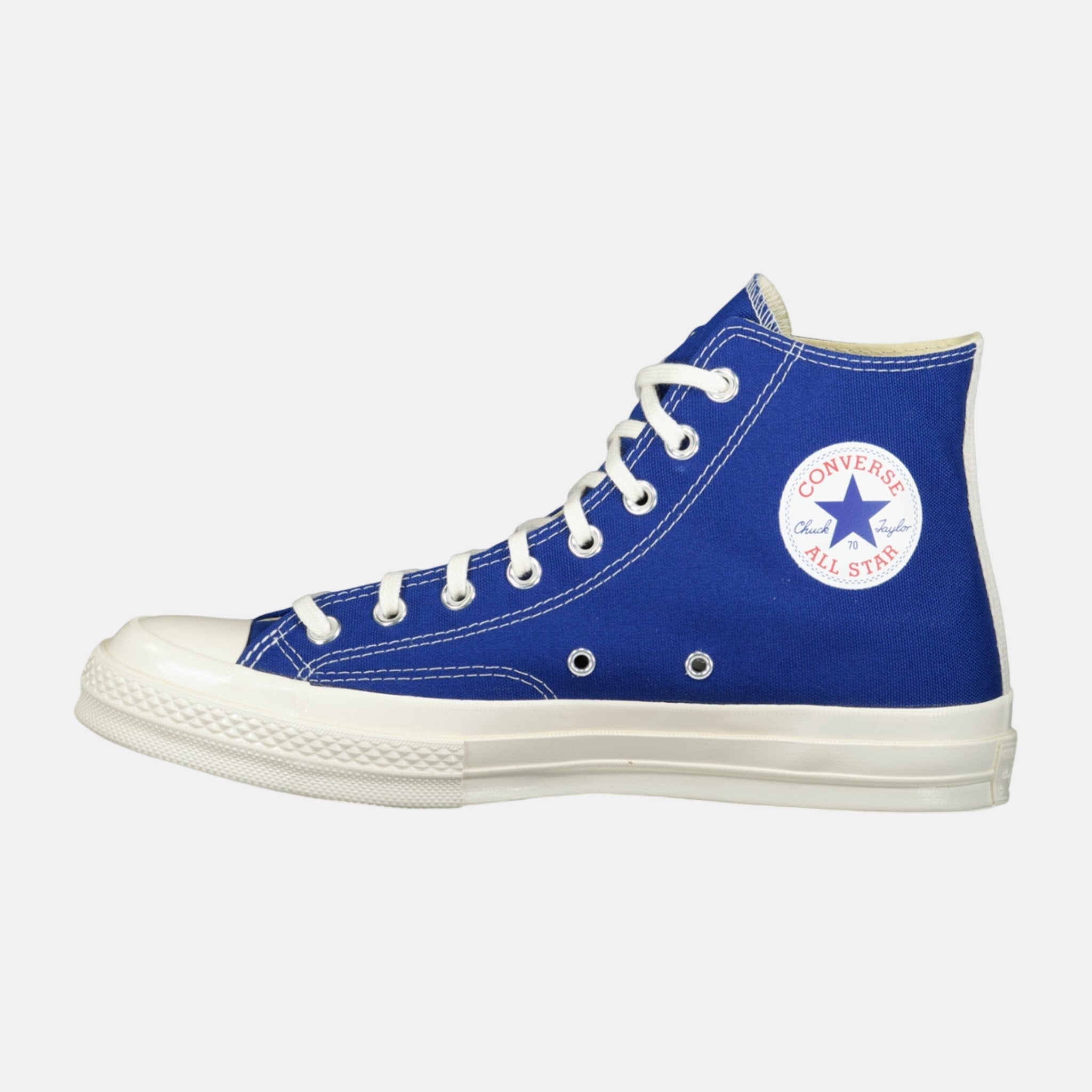 Comme des Garcons Play X Converse Chuck Taylor Trainers Blue - D4 - northern threads uk