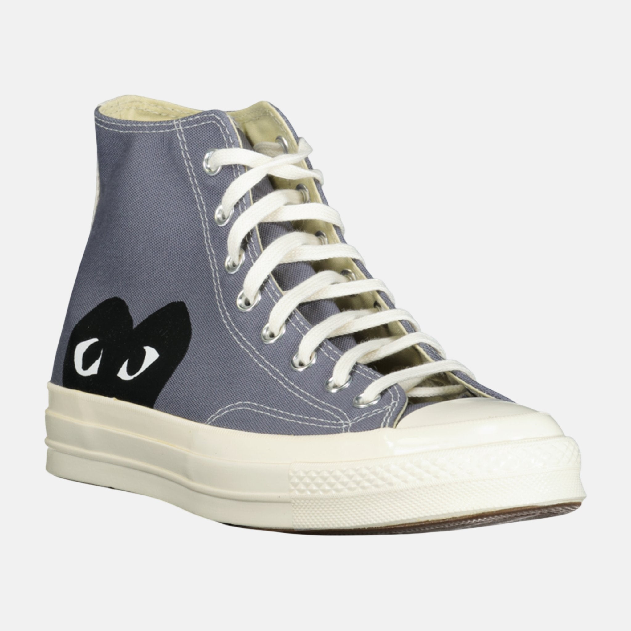 Comme des Garcons Play X Converse Chuck Taylor Trainers Grey - D7 - northern threads uk