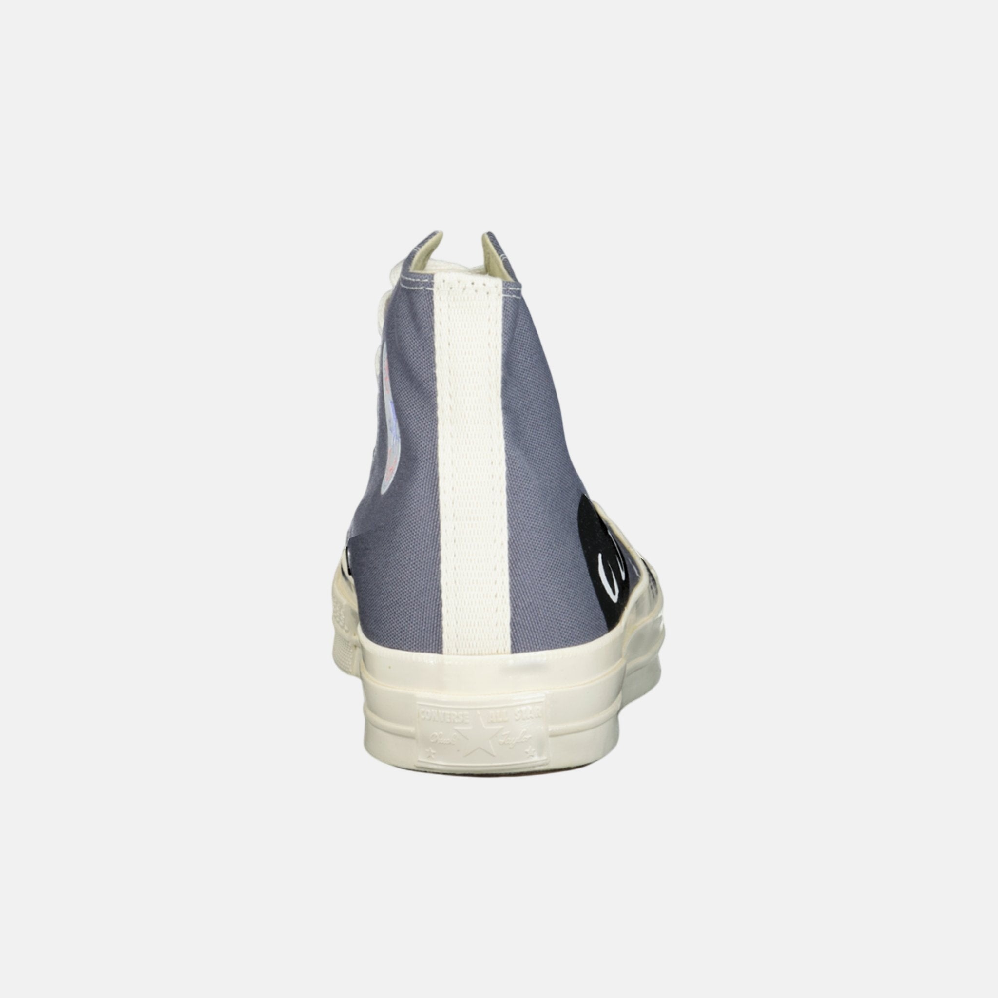 Comme des Garcons Play X Converse Chuck Taylor Trainers Grey - D7 - northern threads uk
