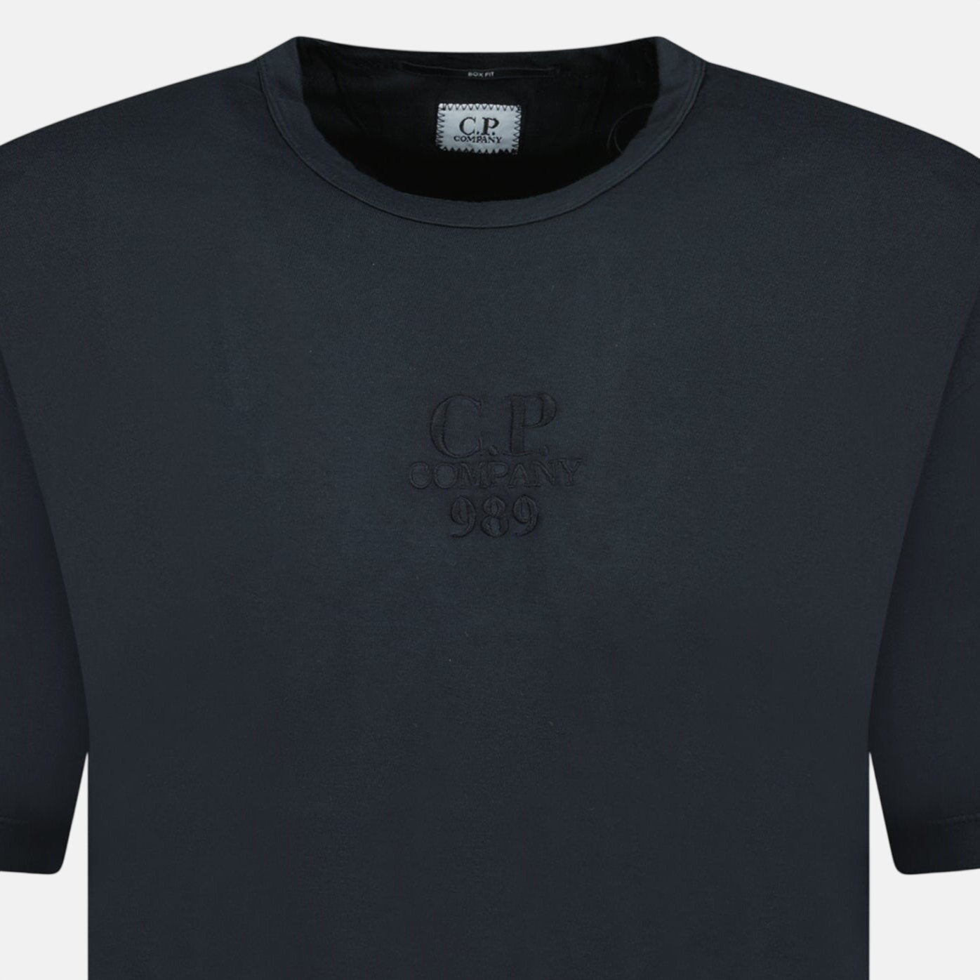 CP Company 20/1 Jersey Boxy Logo T-Shirt Black - northern threads