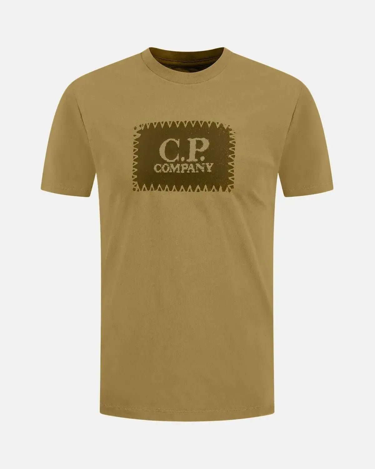 CP COMPANY 30/1 JERSEY LABEL LOGO T - SHIRT CAPERS - CP-COMPANY-19CMTS723A-005100W-652-S - northern threads uk