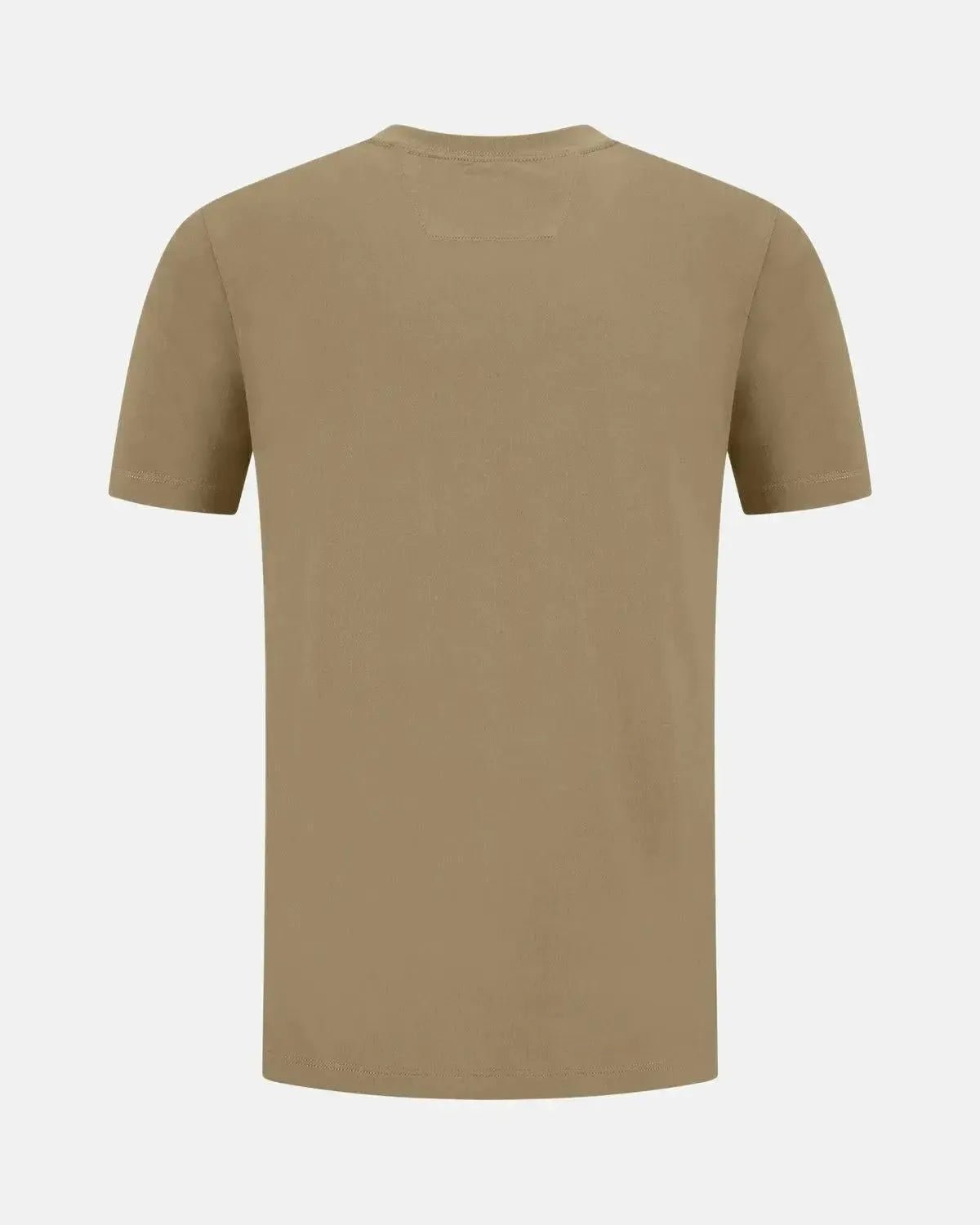 CP COMPANY 30/1 JERSEY LABEL LOGO T - SHIRT FALLEN ROCK GREY - northern threads