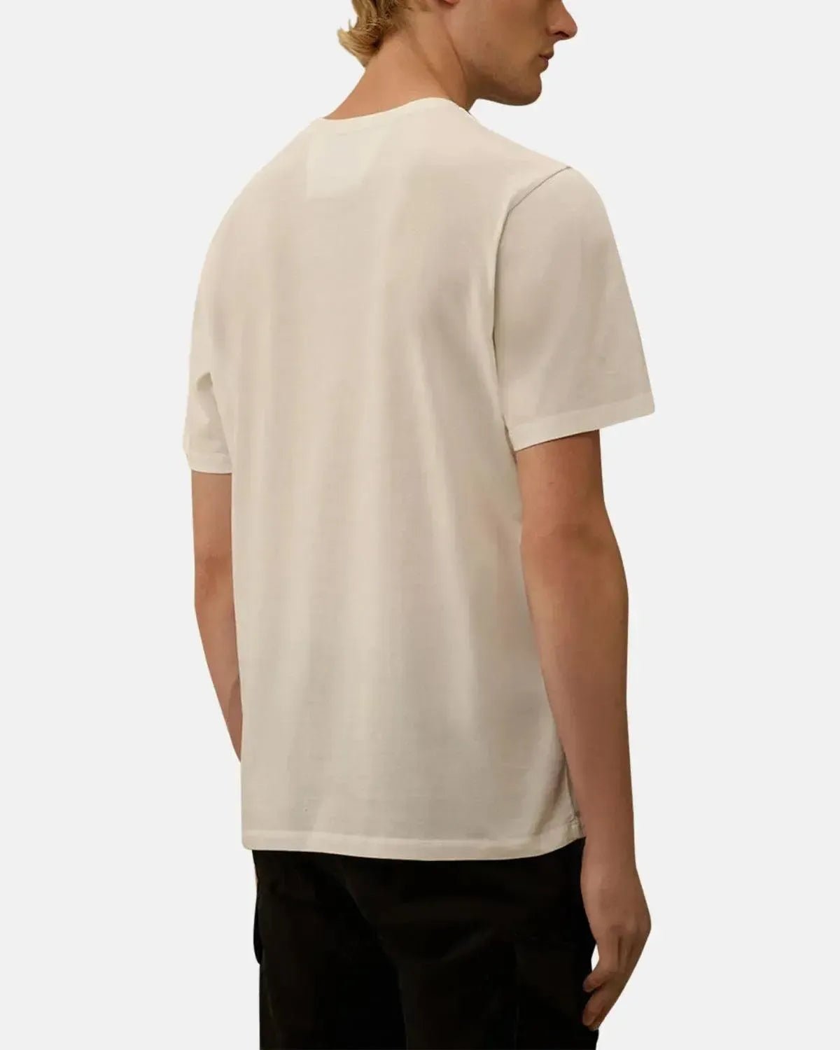 CP COMPANY 30/1 JERSEY LABEL LOGO T-SHIRT GAUZE WHITE | Northern
