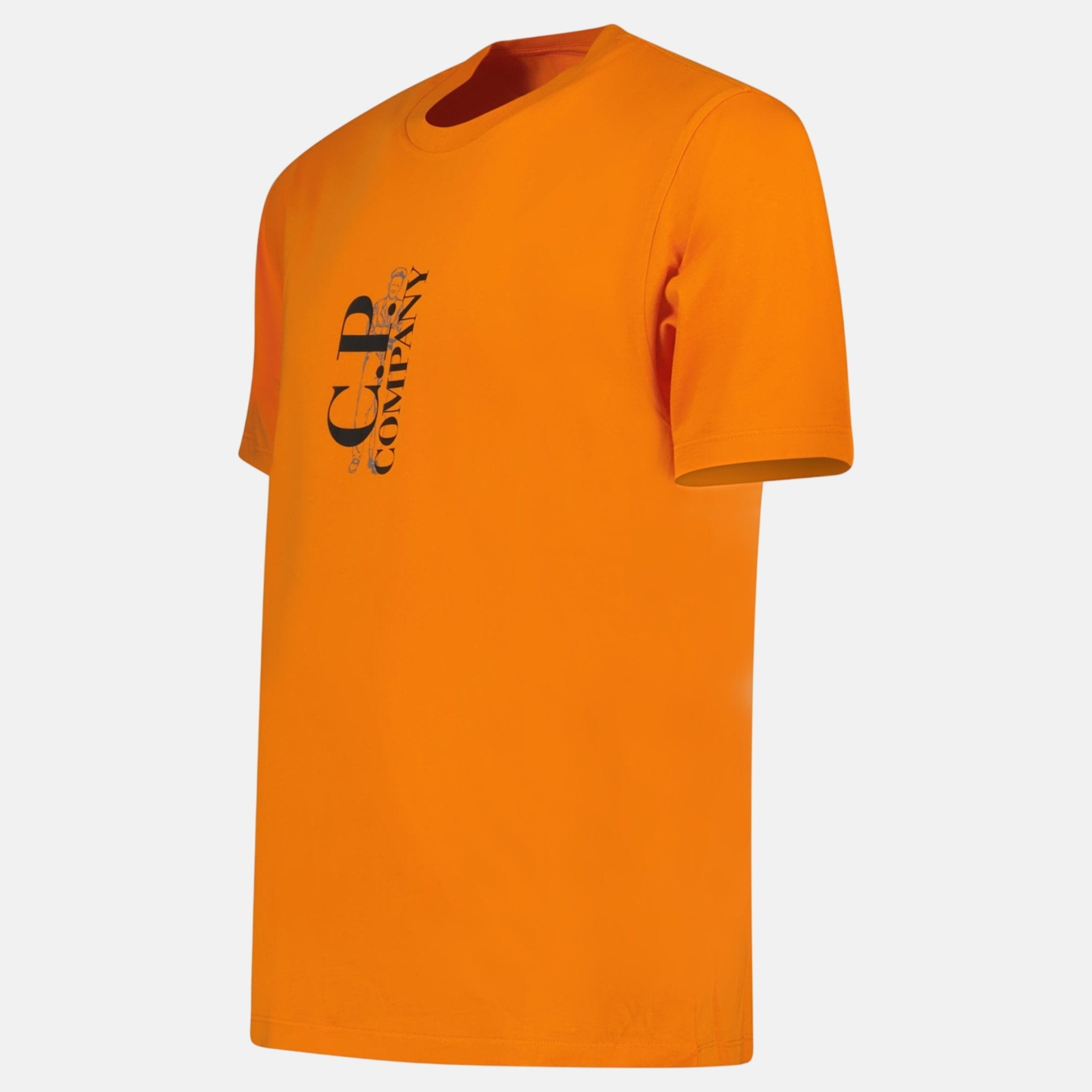 CP Company 30/1 Sailor Logo T-Shirt Russet Orange - C54 - northern threads uk