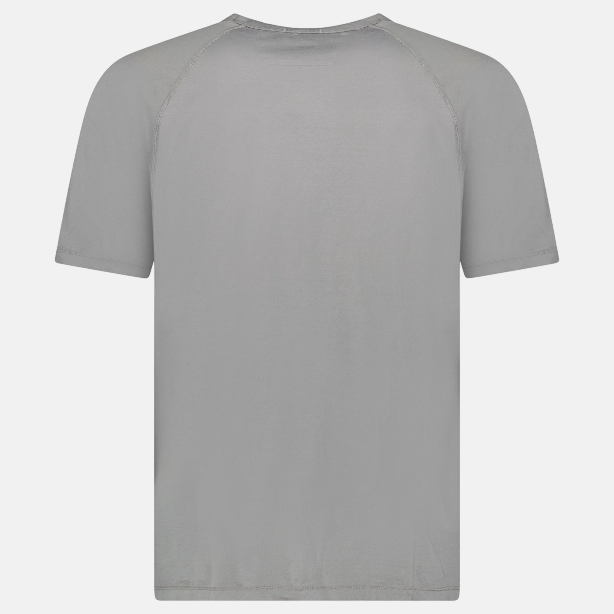 CP Company 70/2 Mercerised Jersey Logo Patch T-Shirt Grey - G2 - northern threads uk