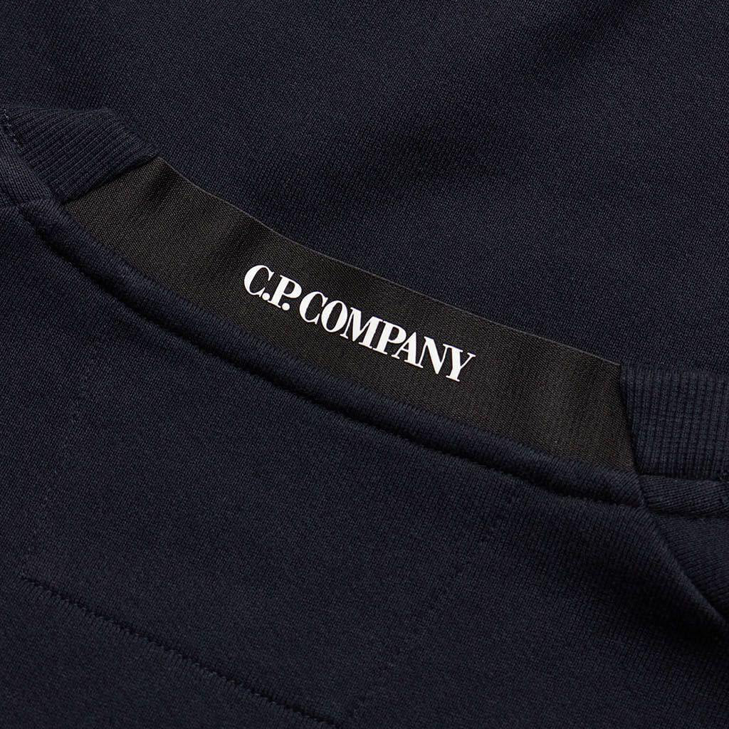 CP Company Arm Lens Thick Sweatshirt Navy - northern threads