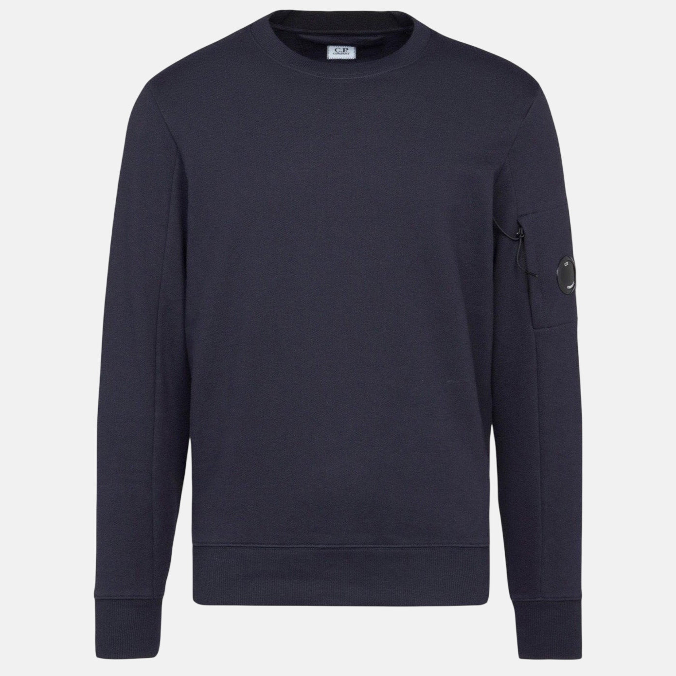 CP Company Arm Lens Thick Sweatshirt Navy - C73 - northern threads uk