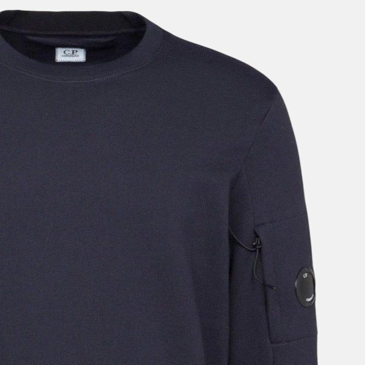CP Company Arm Lens Thick Sweatshirt Navy - northern threads
