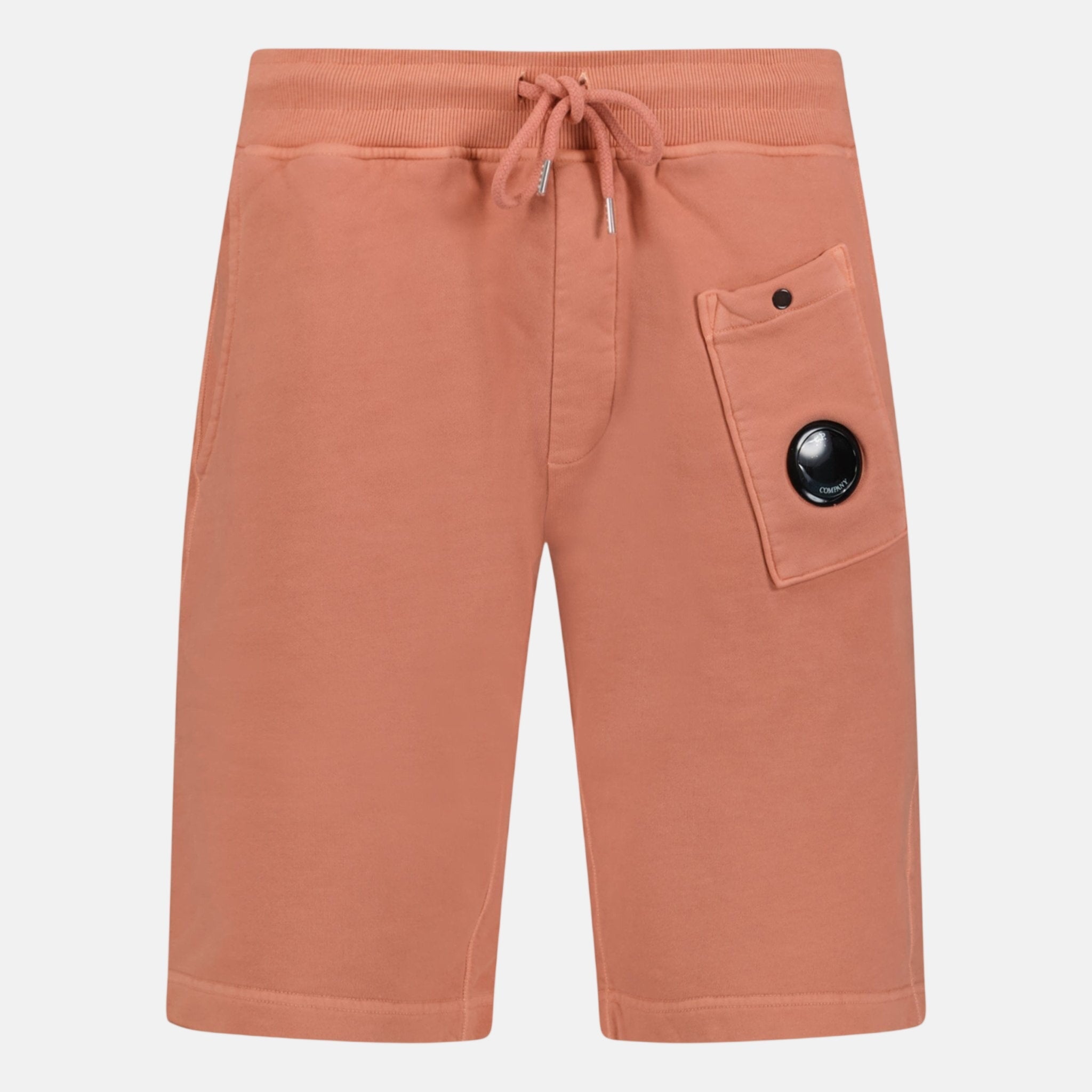 CP Company Bermuda Cotton Lens Shorts Coral - C29 - northern threads uk