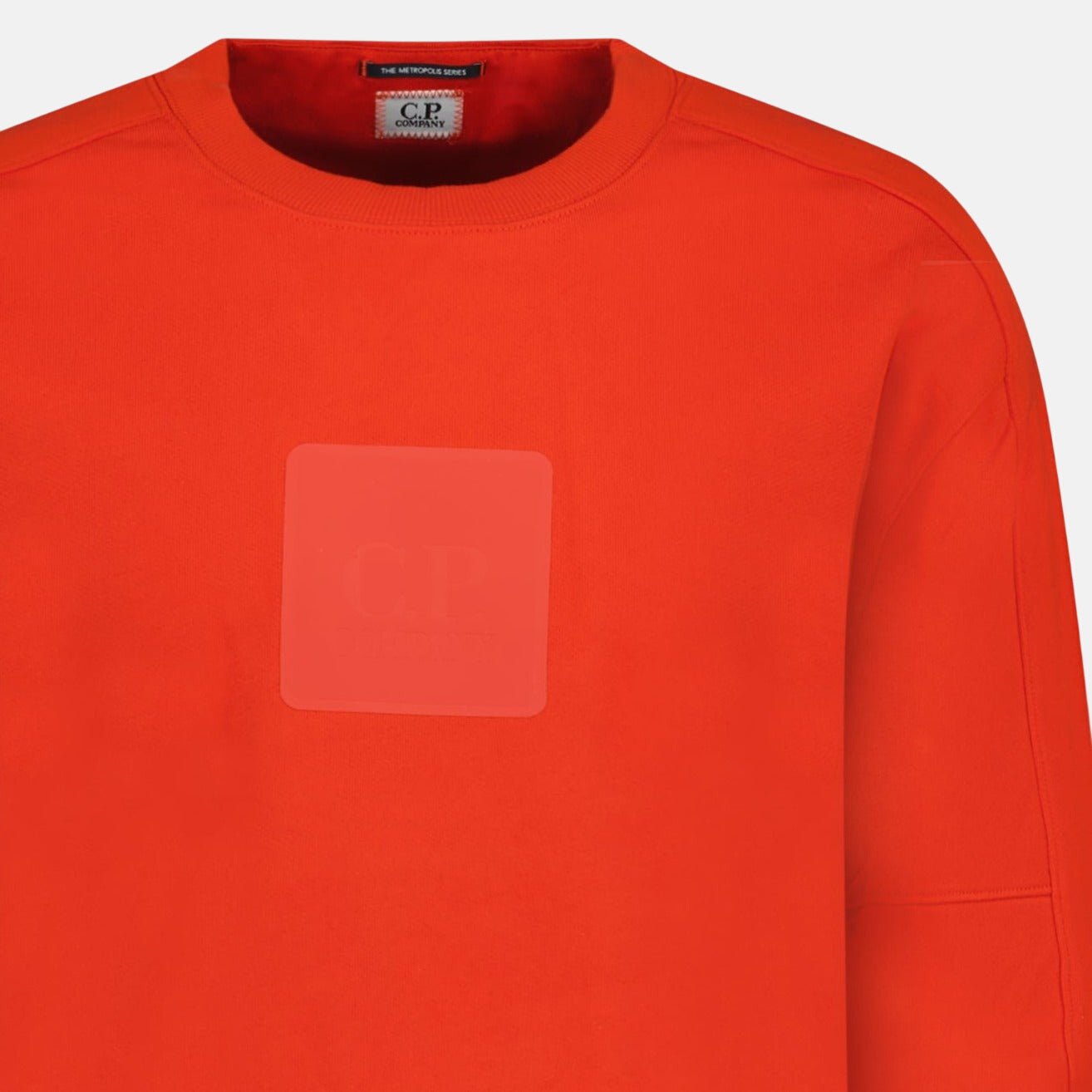 CP Company Chest Patch Logo Sweatshirt Red - B40 - northern threads uk
